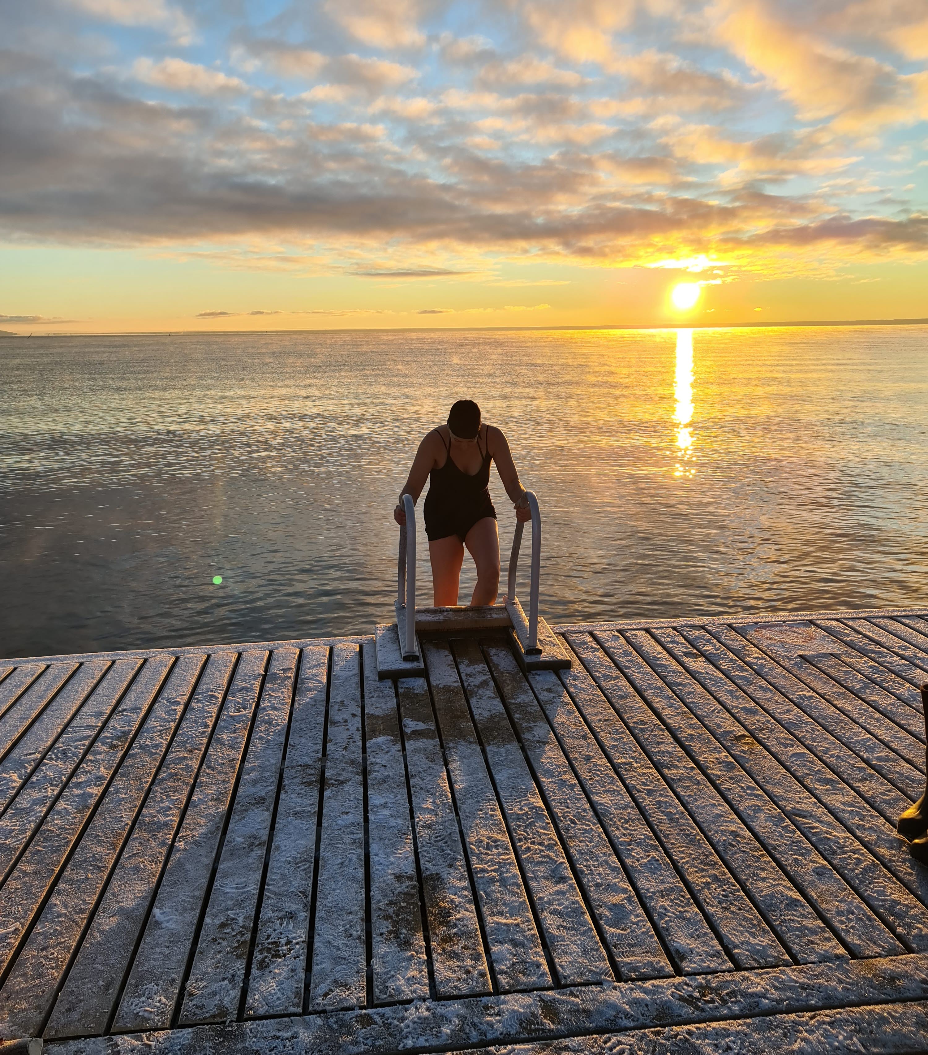 Kallbad i Vättern, Hjo