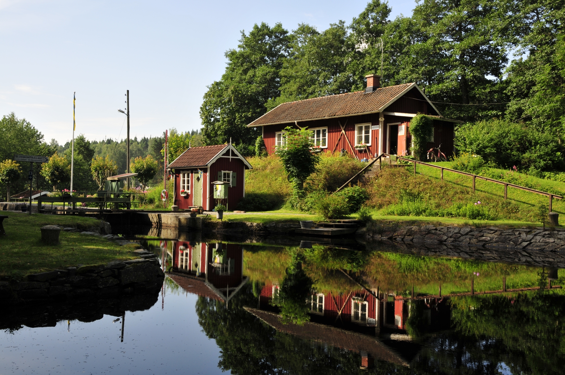 18:e slussen i Dalslands kanal.