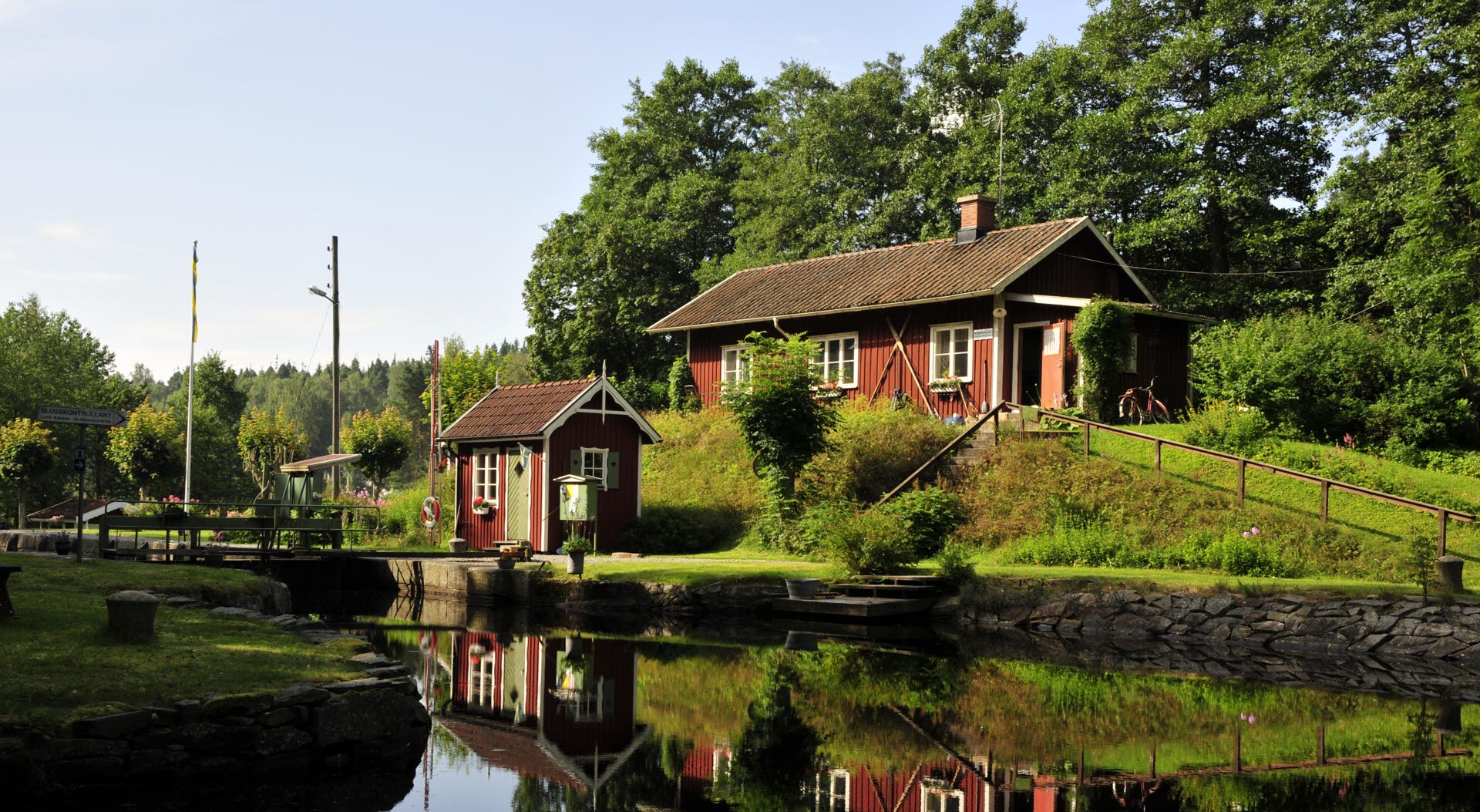 18:e slussen i Dalslands kanal.