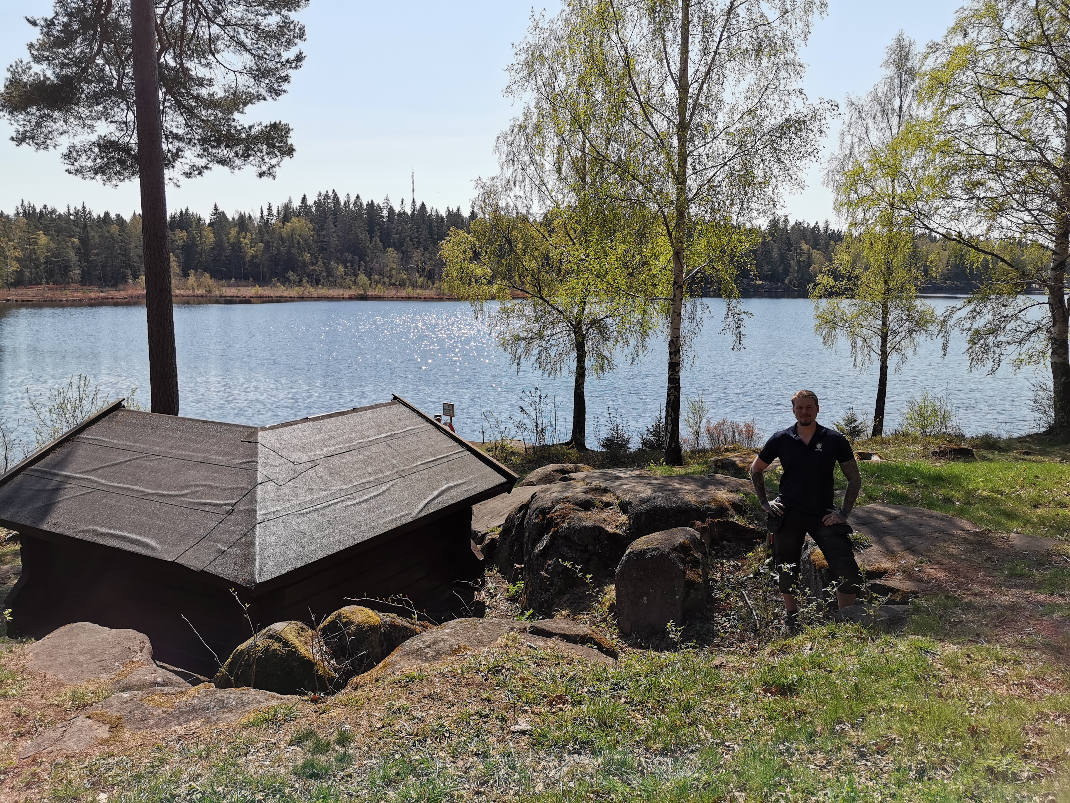 Vindskydd vid Hållsdammen