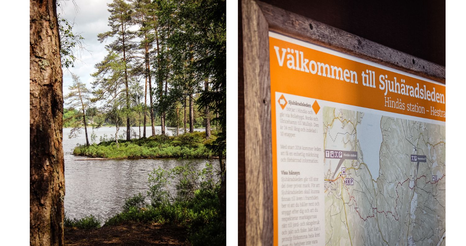 Sjuhäradsleden, kollage