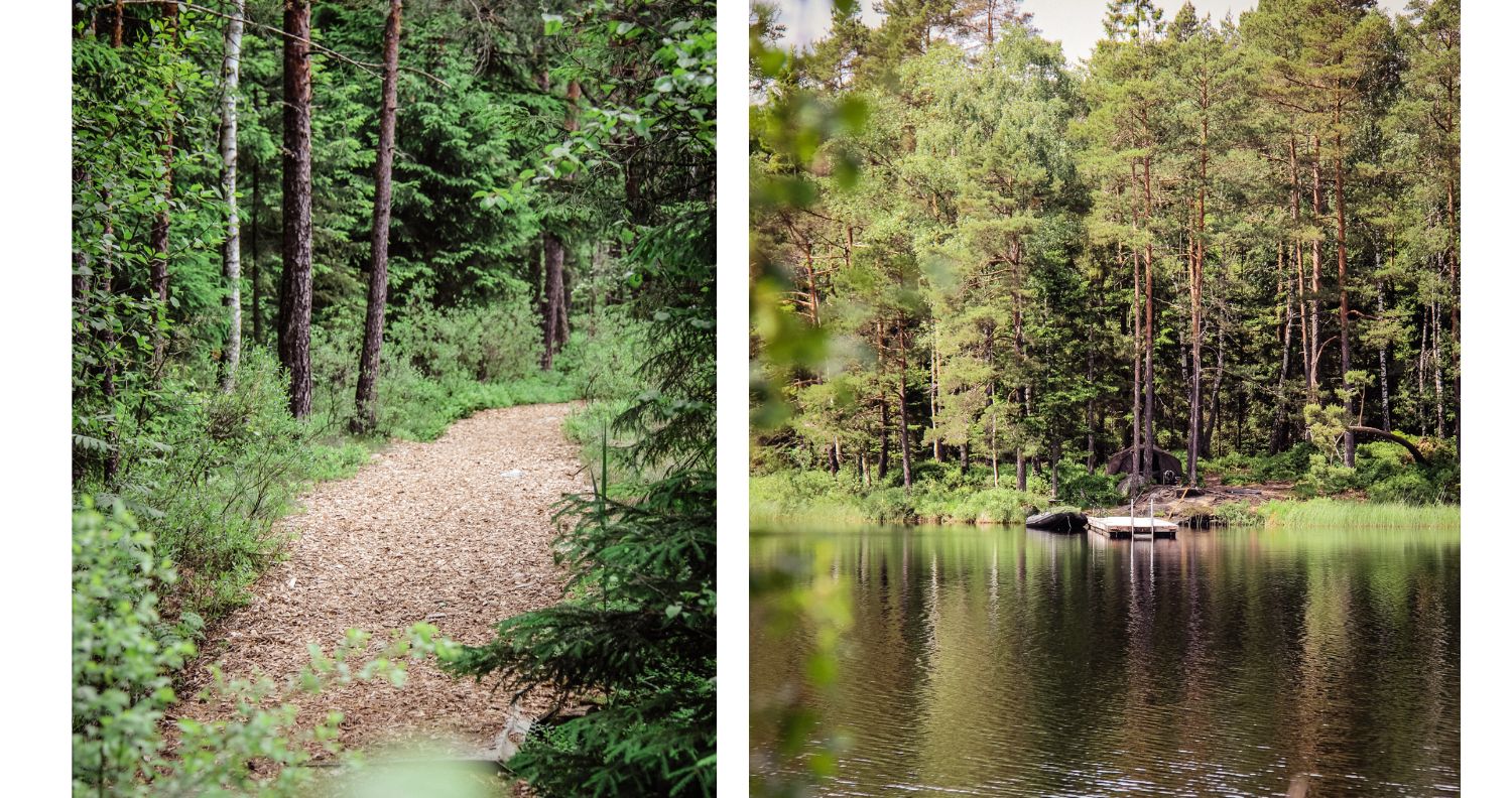 Vanna kvarn och vandringsled, kollage