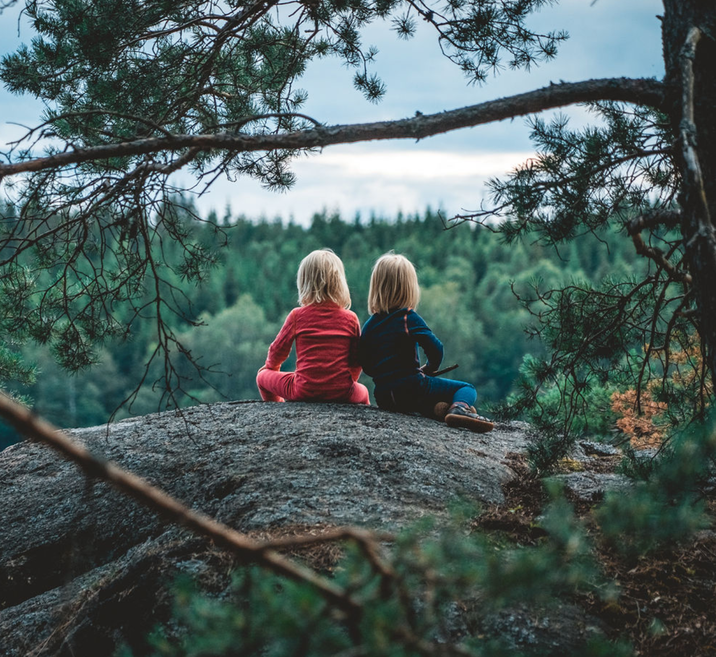 Barn i skogen. Dalsland