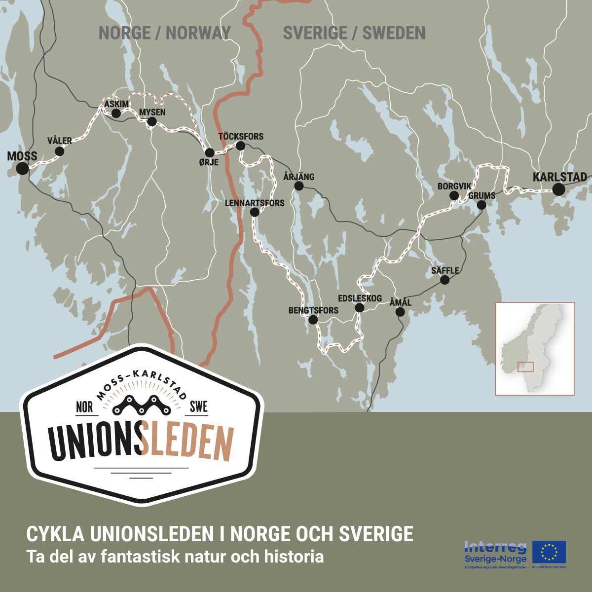 Karta och logga - Unionsleden