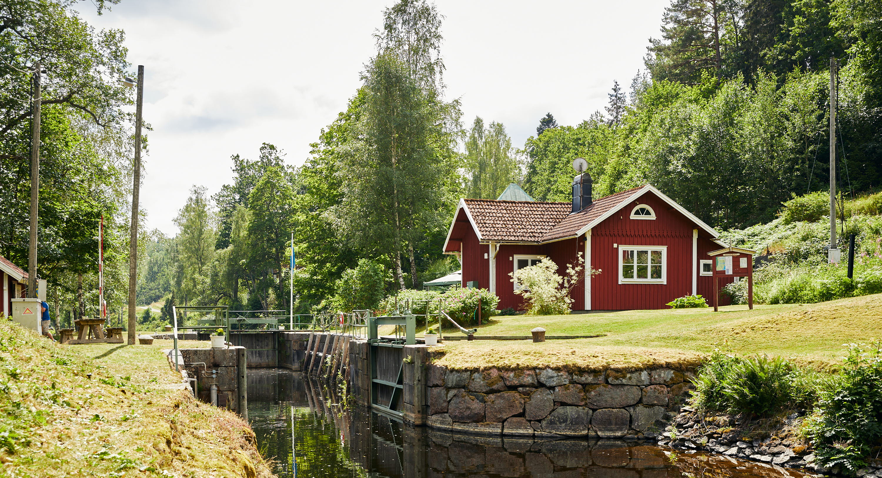 Buterudstugan med sluss. 