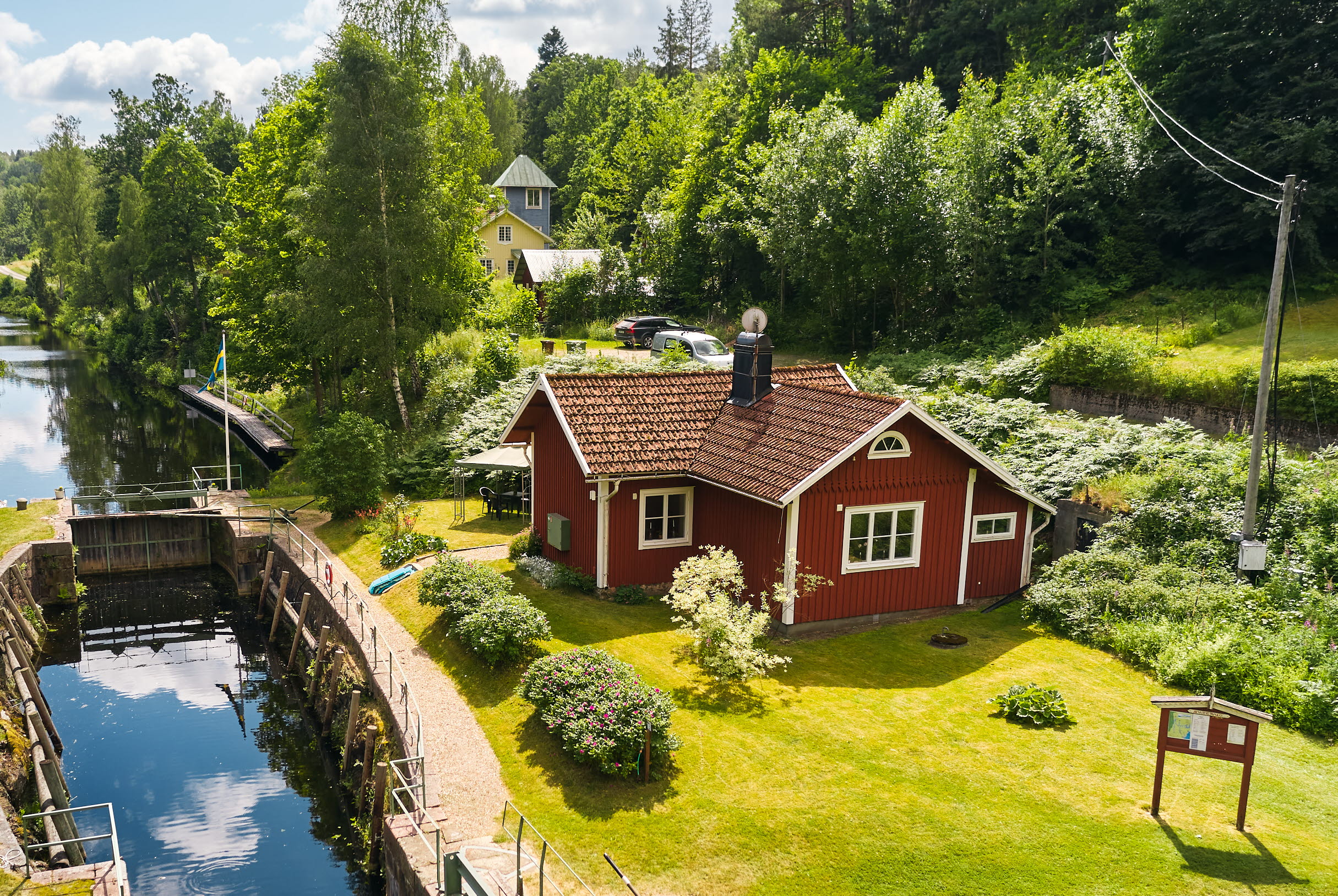 Buterudstugan uppifrån.