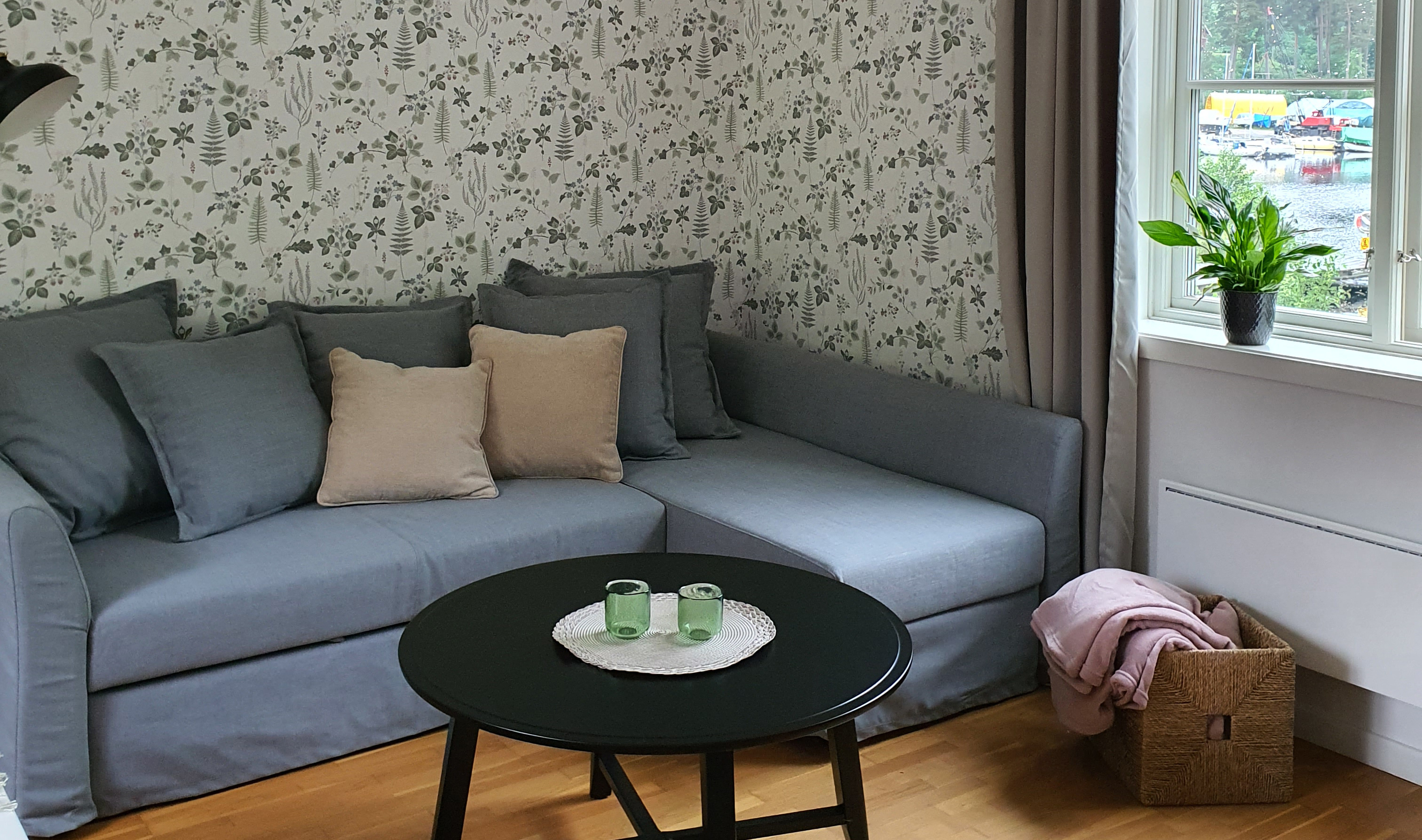 Slussvaktarstugan i Gustavsfors, vardagsrum.