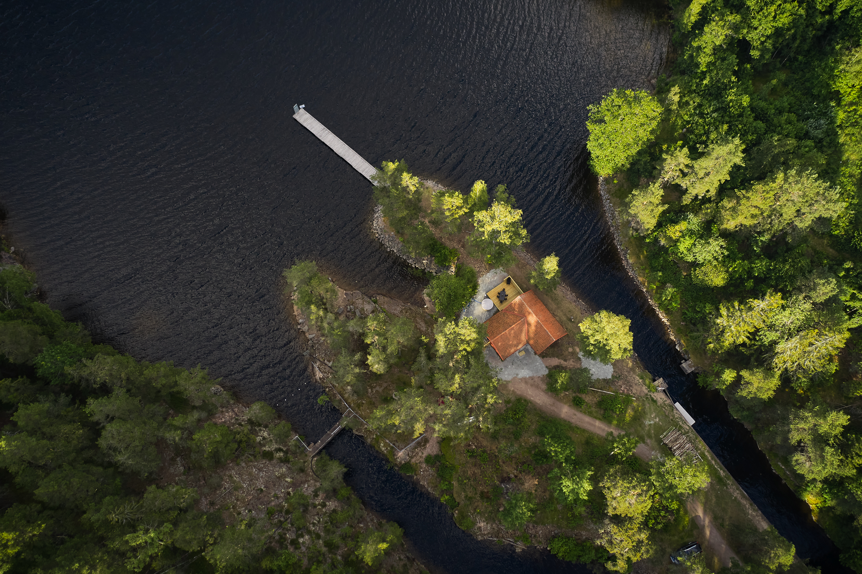 Krokfors slussvaktarstuga vid Dalslands kanal.