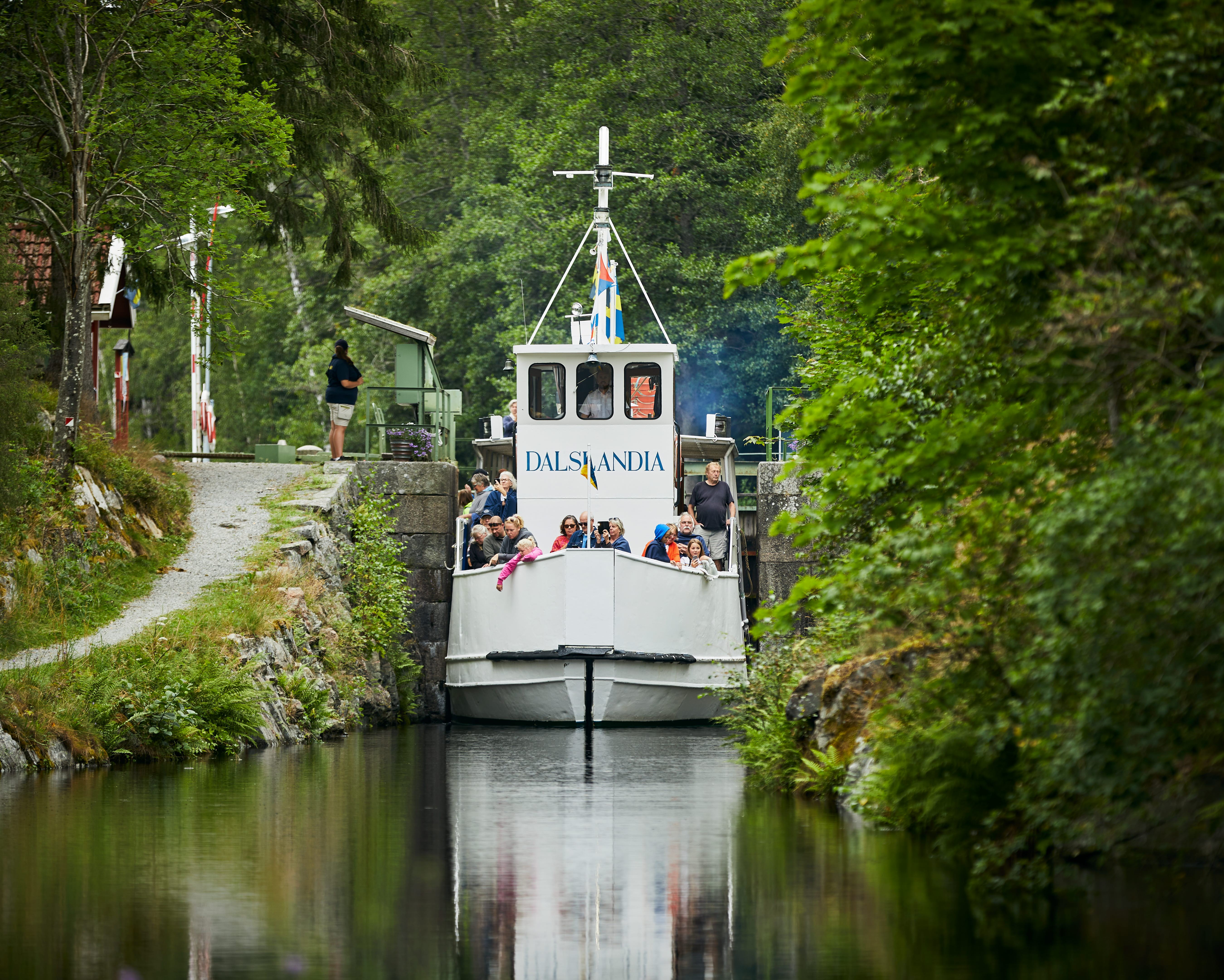 Passagerarbåten Dalslandia på Dalslands kanal.