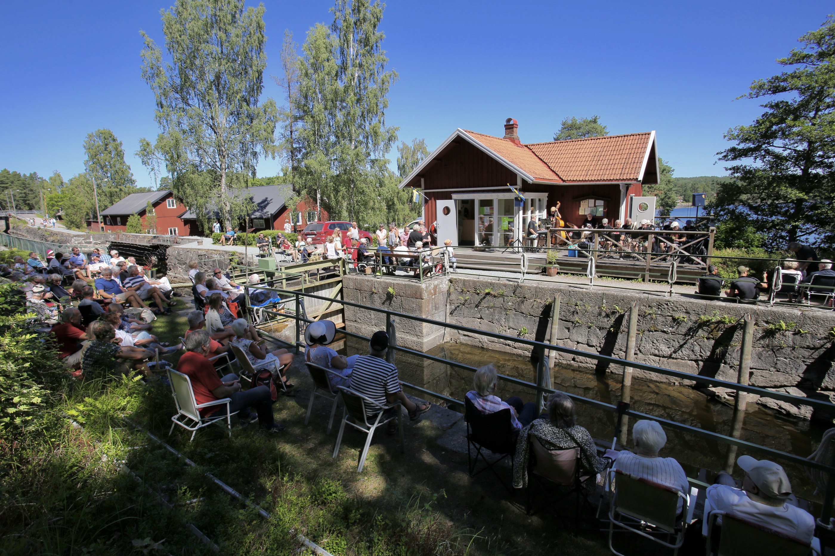 Jazz in Lennartsfors' lock