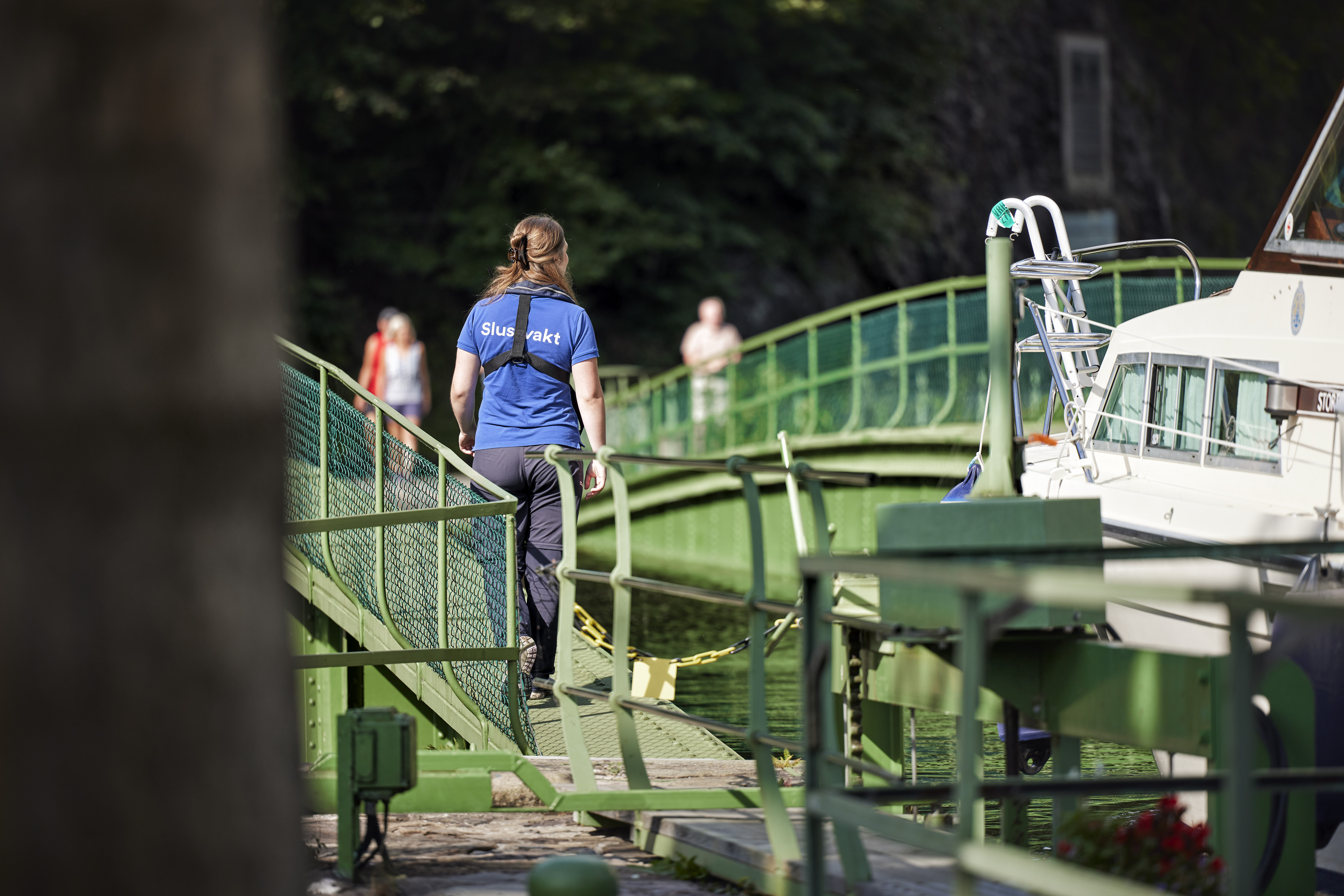 Lock keeper in Håverud and the aquedukt