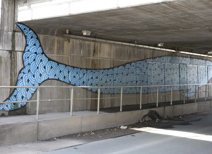 Abstract Art och Whale