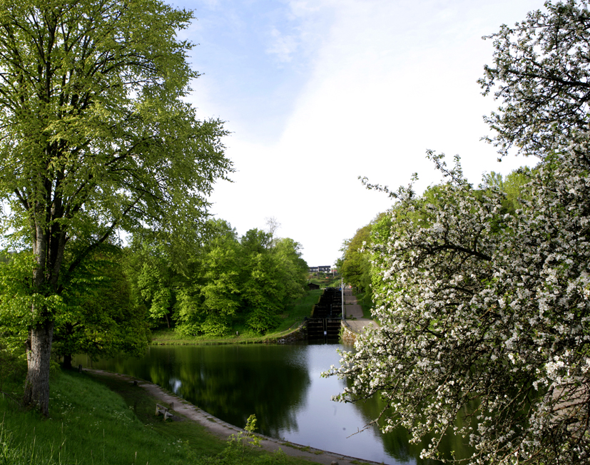 The nature area Gamle Daln located by the Trollhättan Locks area