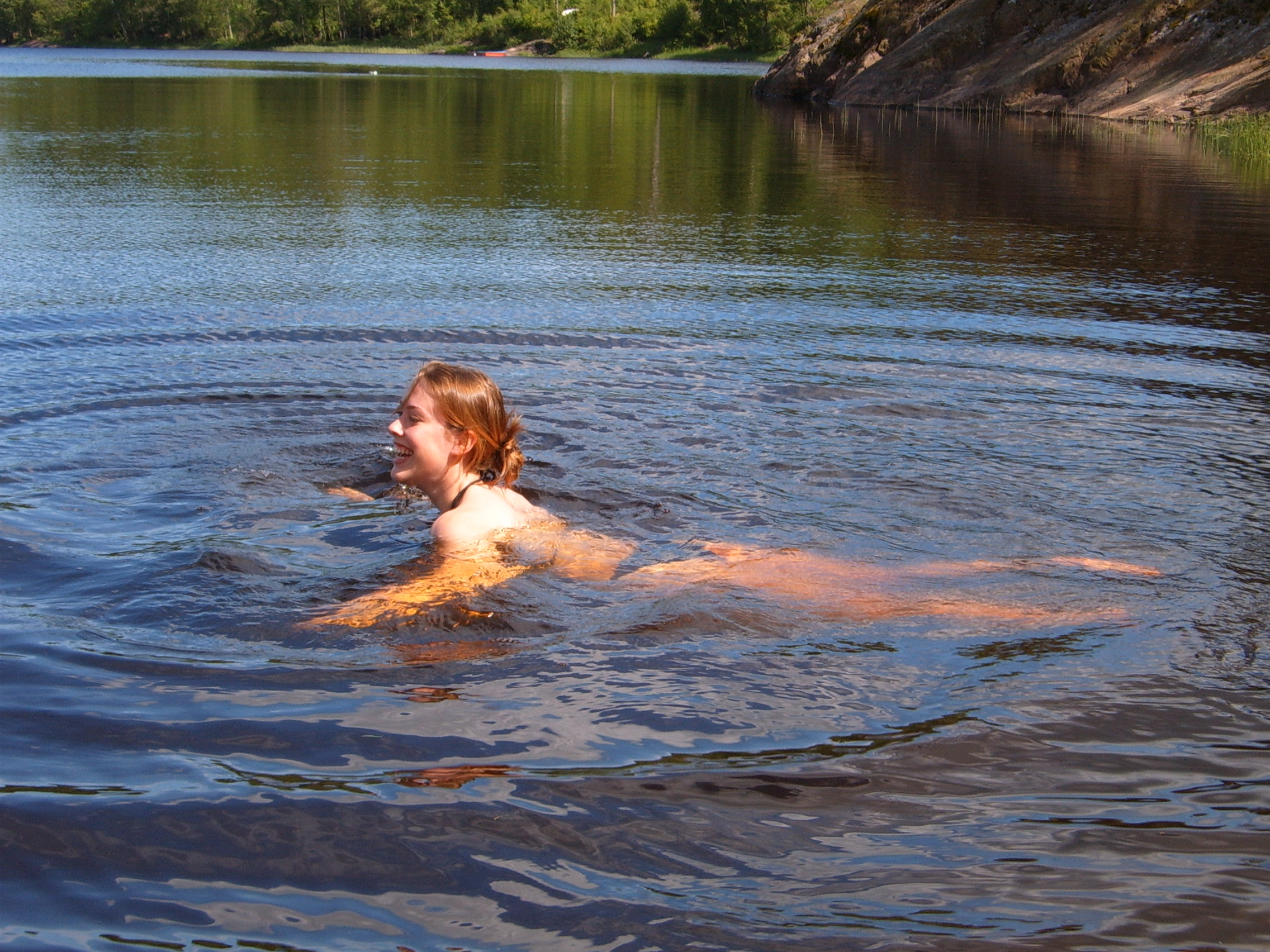 Bovattnet, Stigen badplats