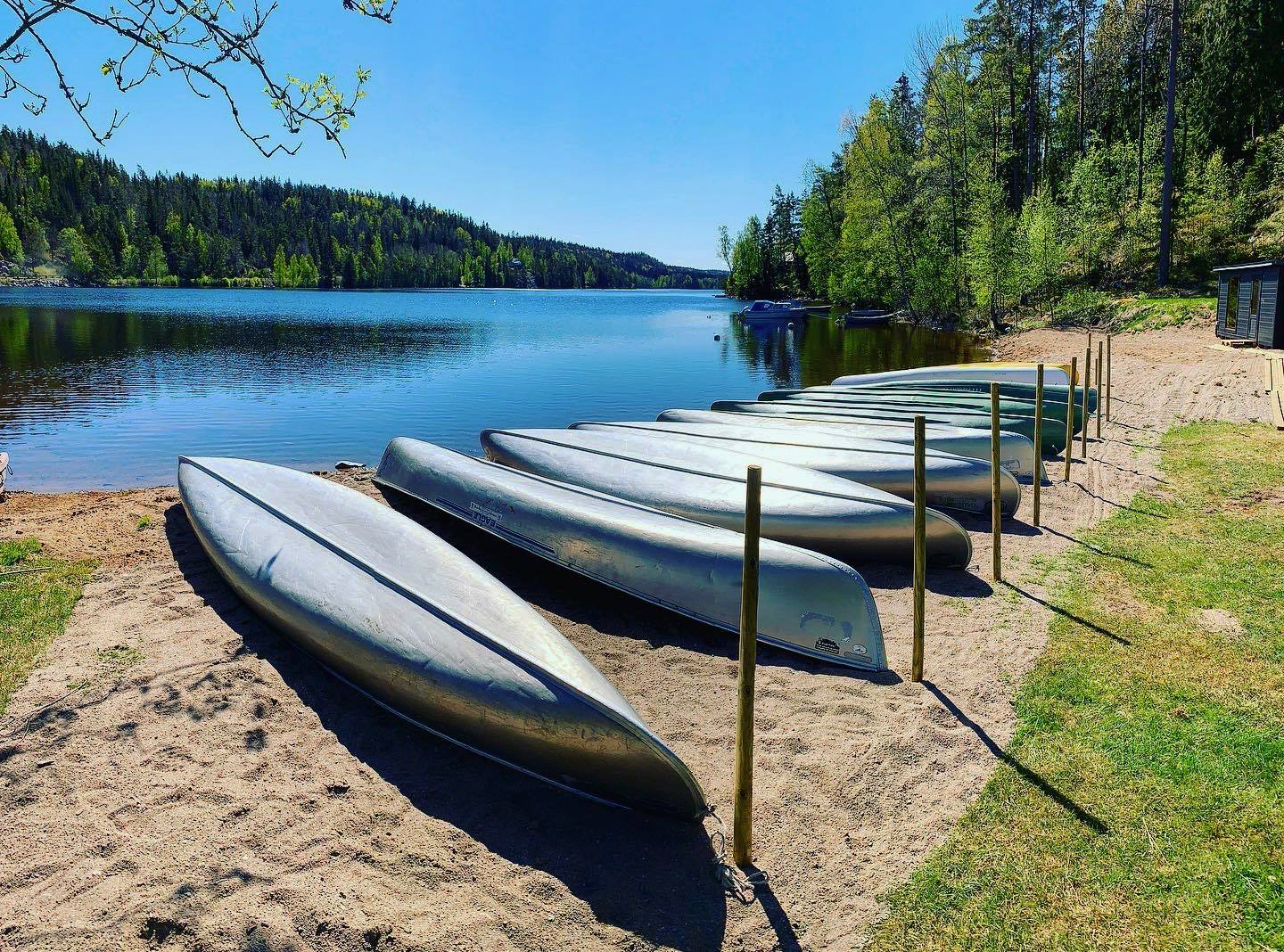 Kanoter vi Ragnerudssjön.