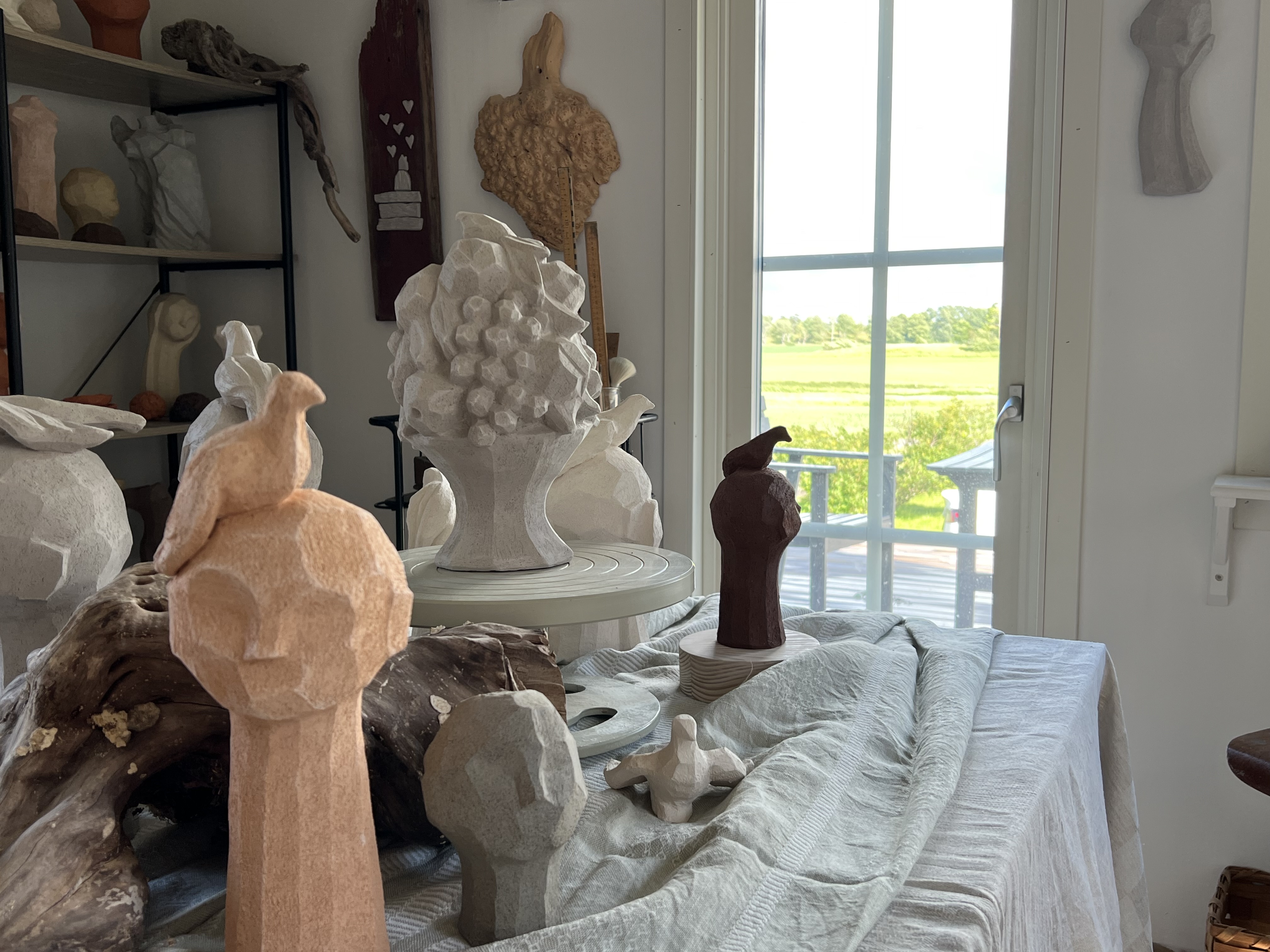 Lilla konstgården atelje interiör