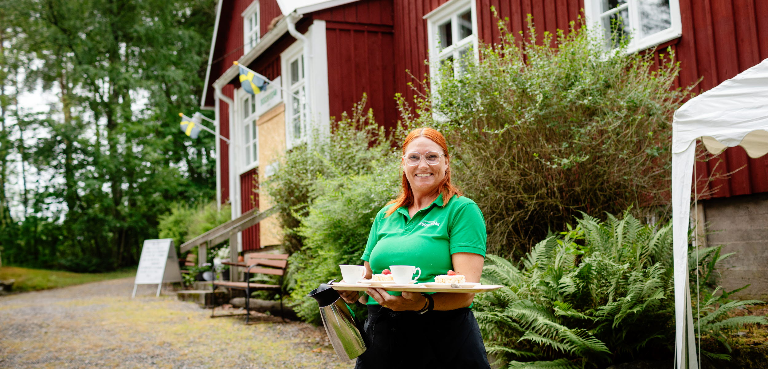 loppis och sommarcafé på Skogshyddans bygdegård i Särestad, Grästorp