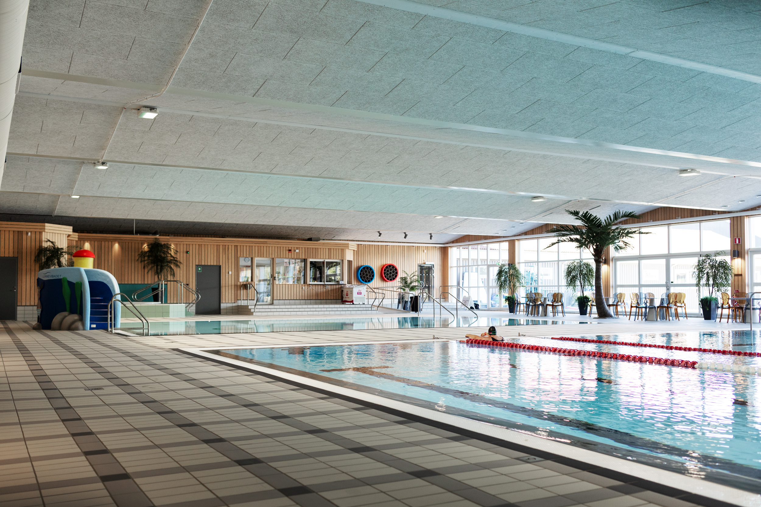 simbassäng på Lunnevibadet