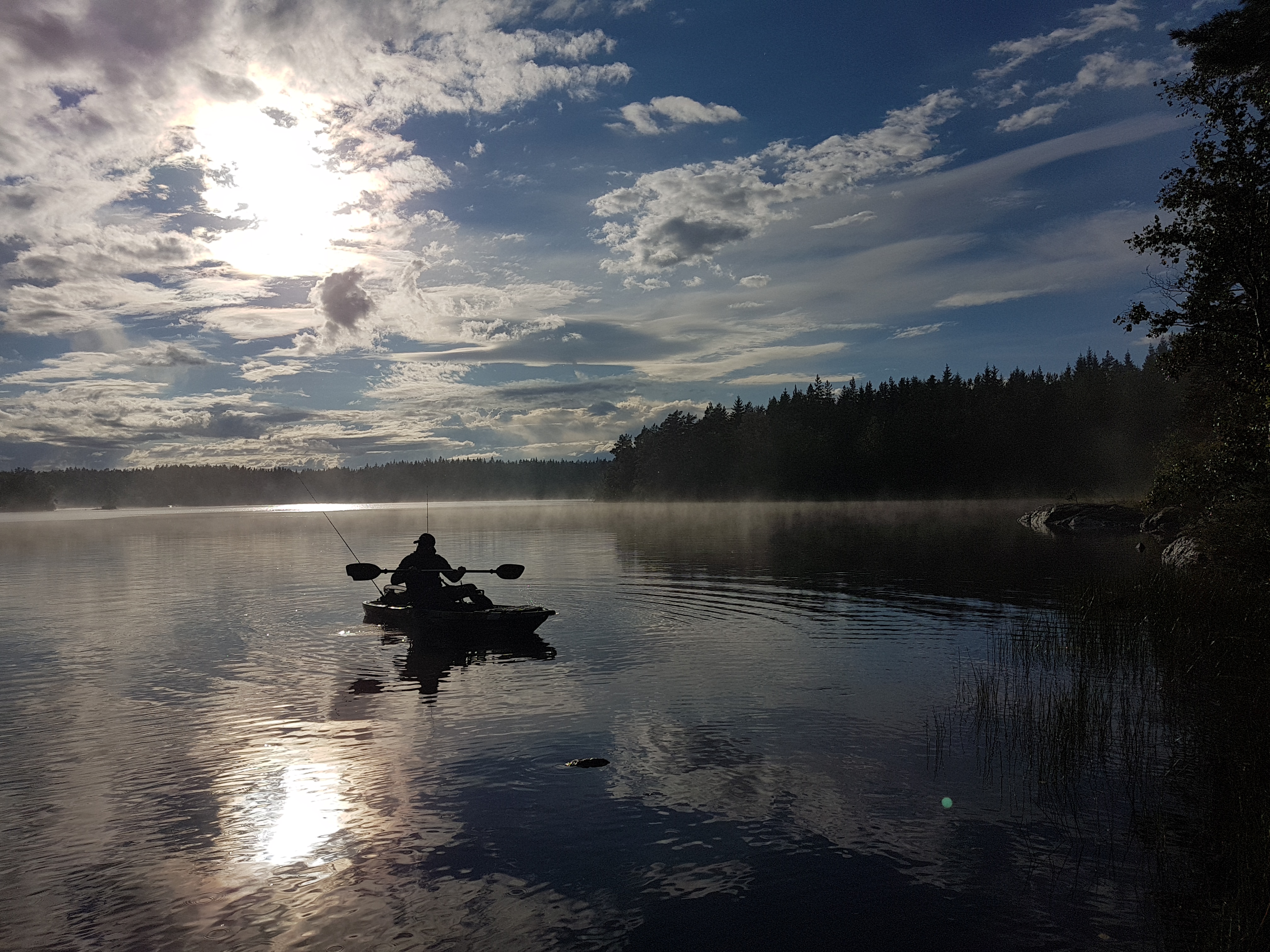 Kajakpaddlare, fiskekajak