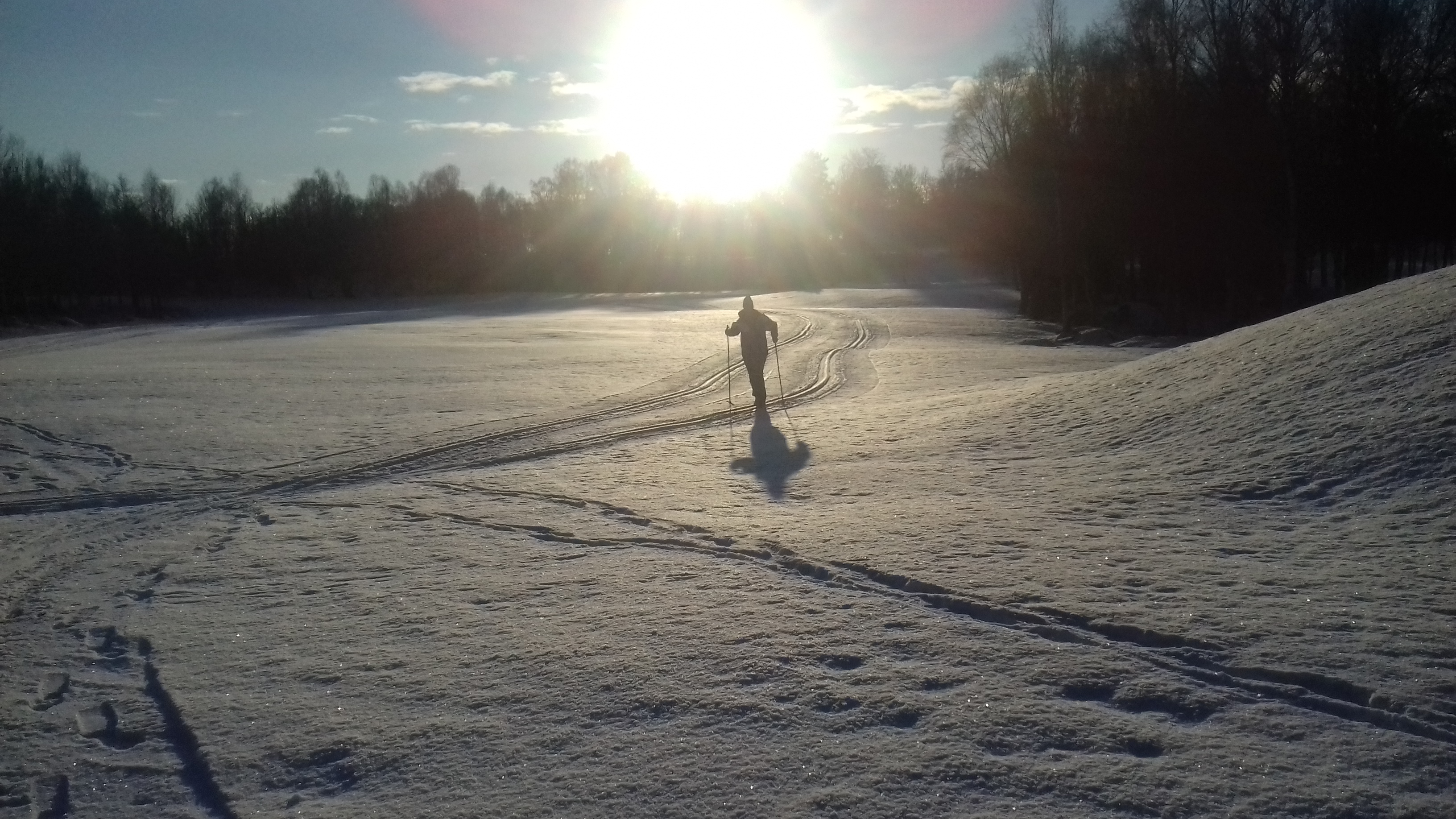 Längdskidåkning i Hudene
