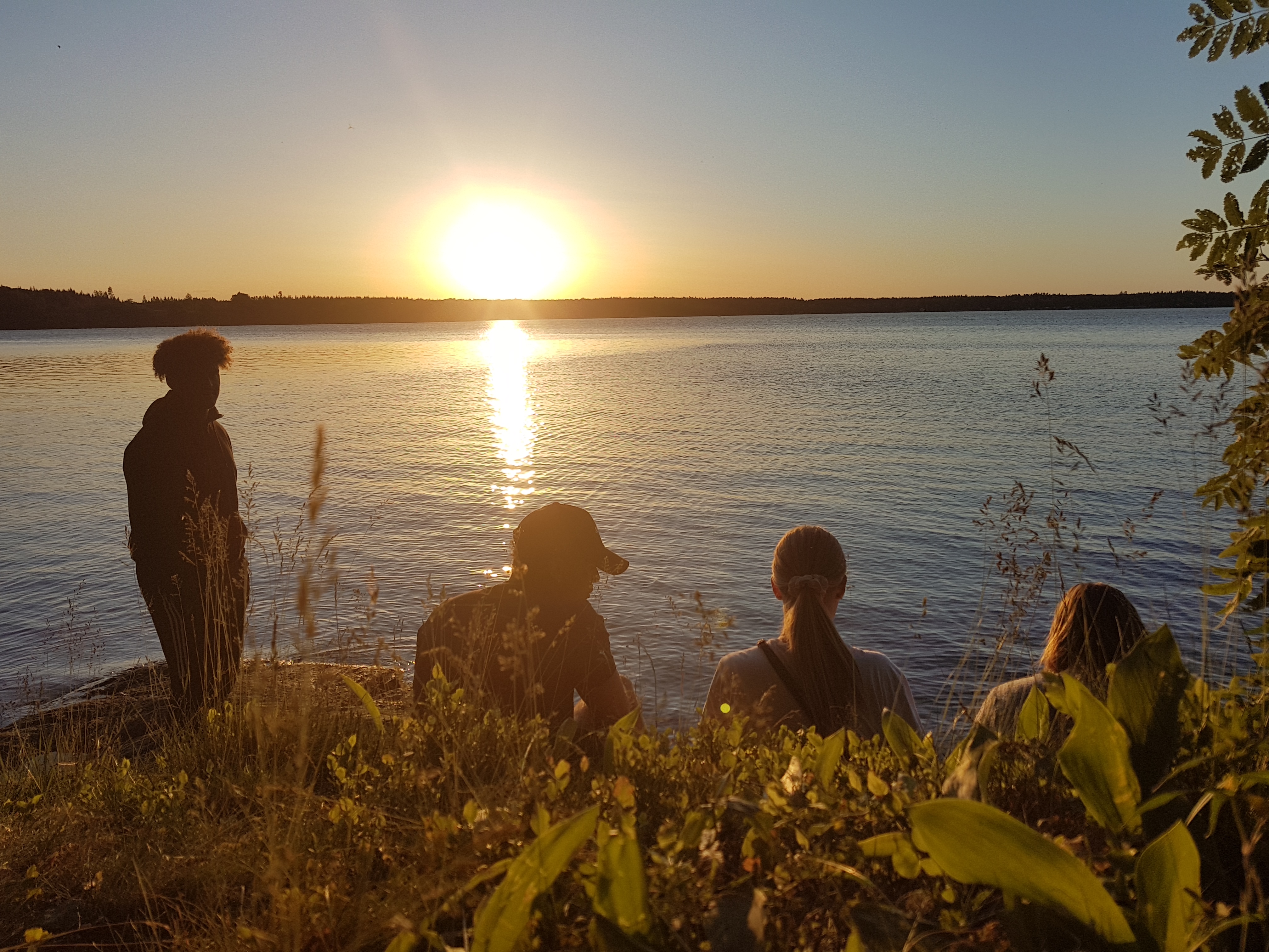 Solnedgång sämsjön