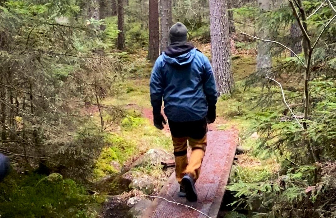 Hiker att Trail Kärringleden