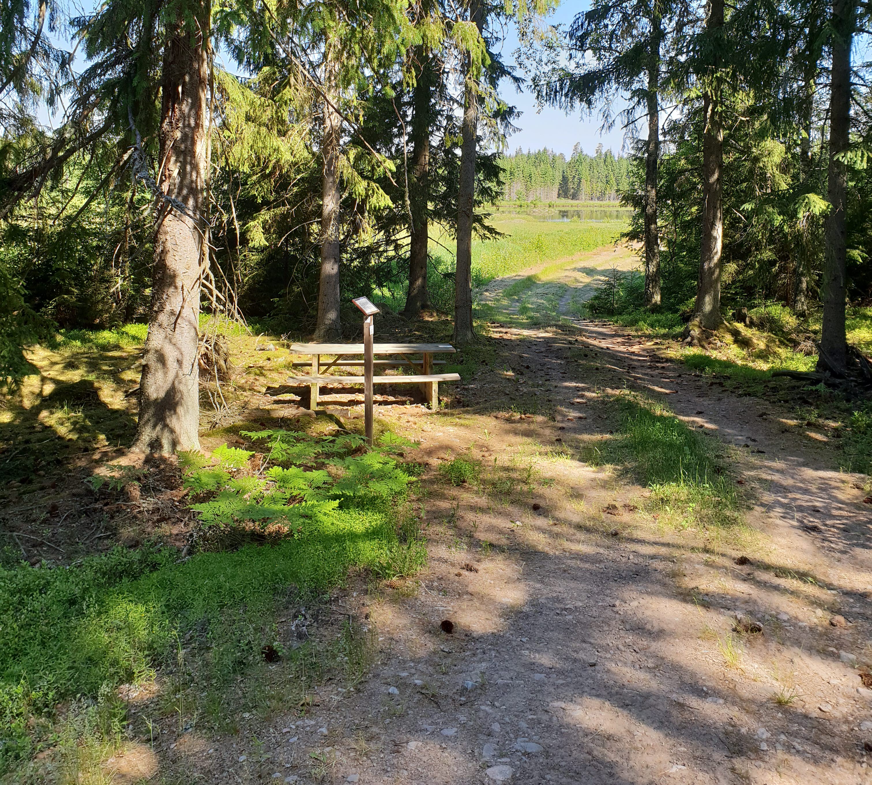 Pilgrimsleden Hjo-Kungslena, Sverige.