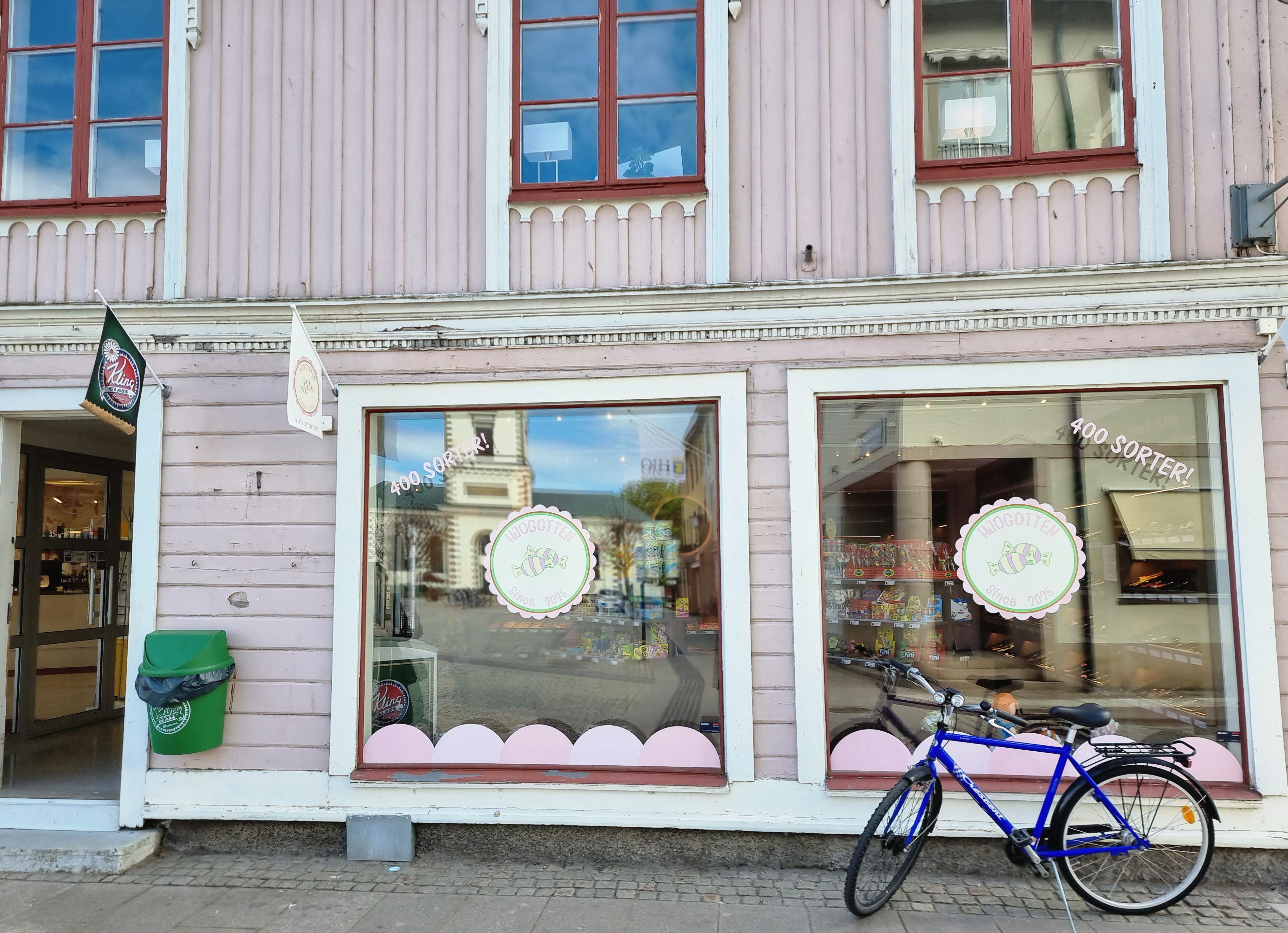 Hjogotten - godisaffär i Hjo