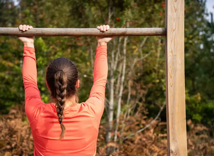 Utegym och hinderbana på Högaliden