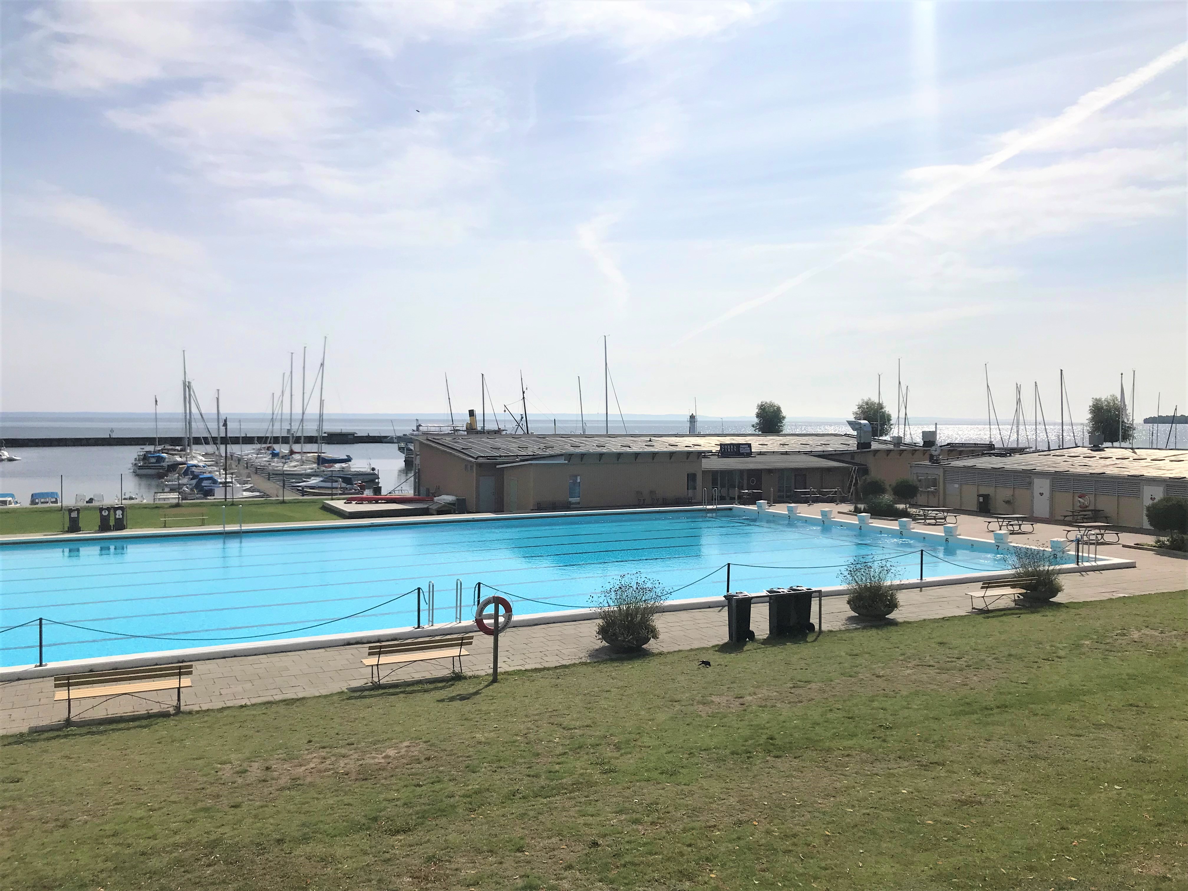 Vy över Guldkroksbadet 