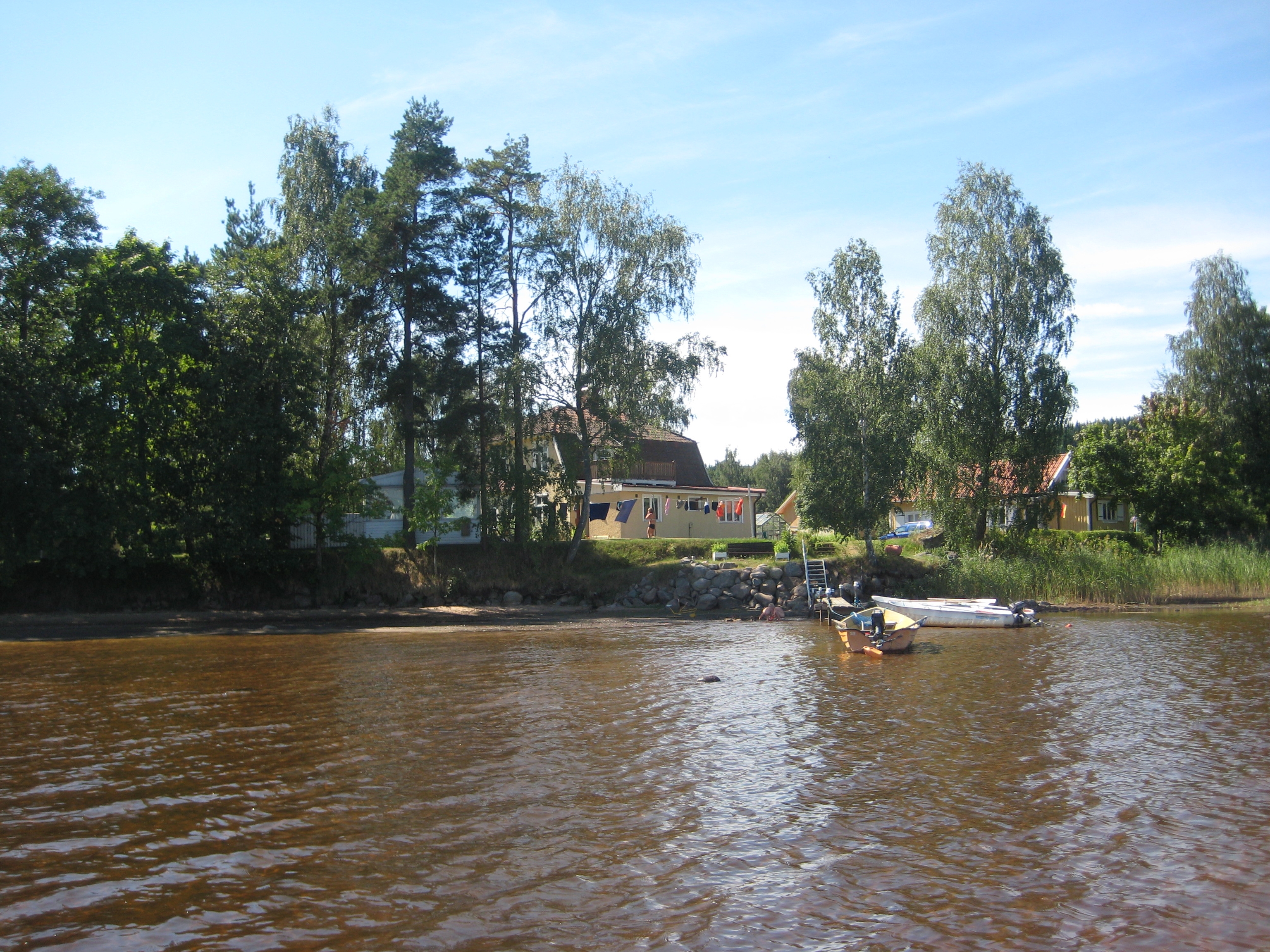 Boendet Kullavik vid sjön Mullsjöön, Hjo.