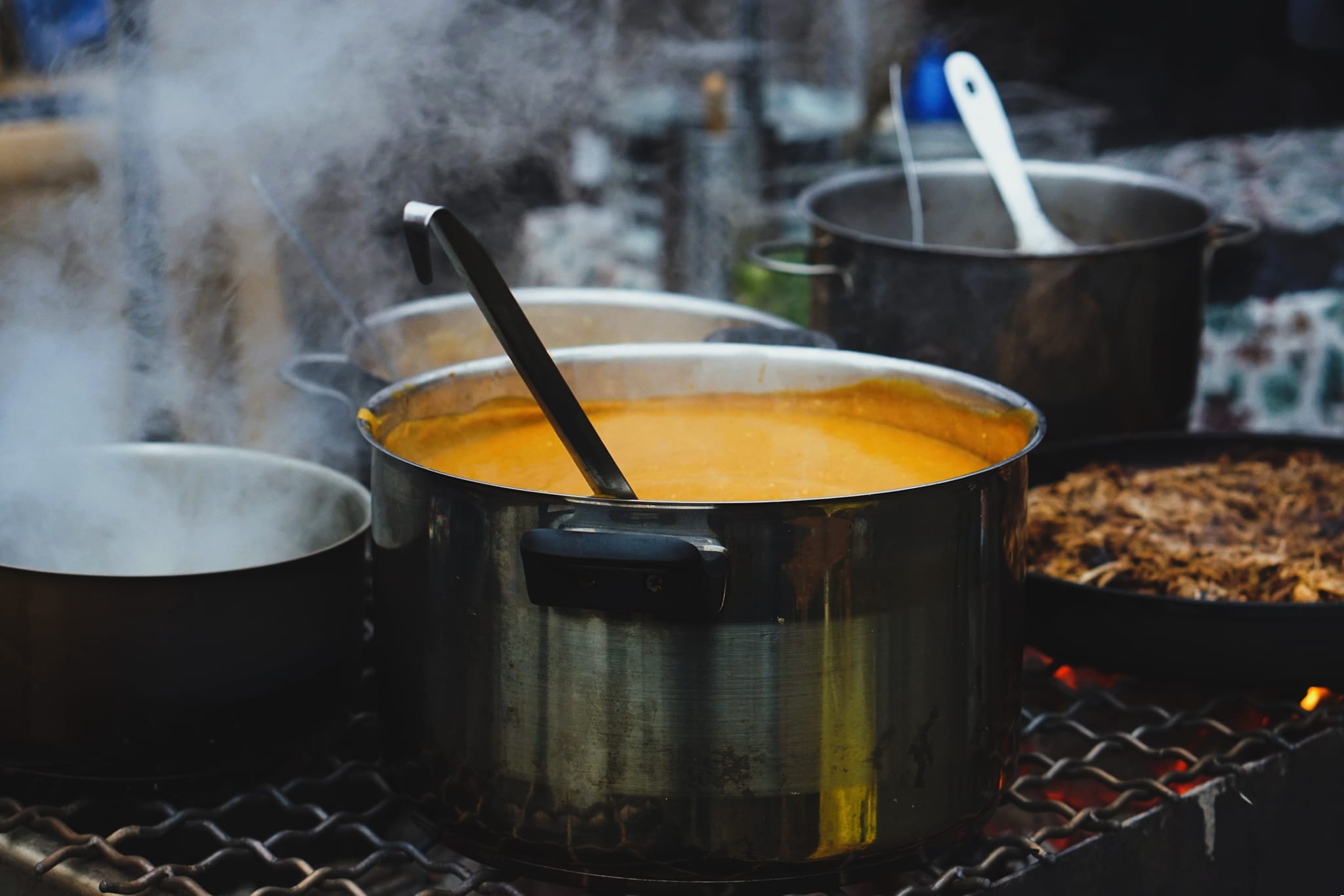 Bild av soppa på värme