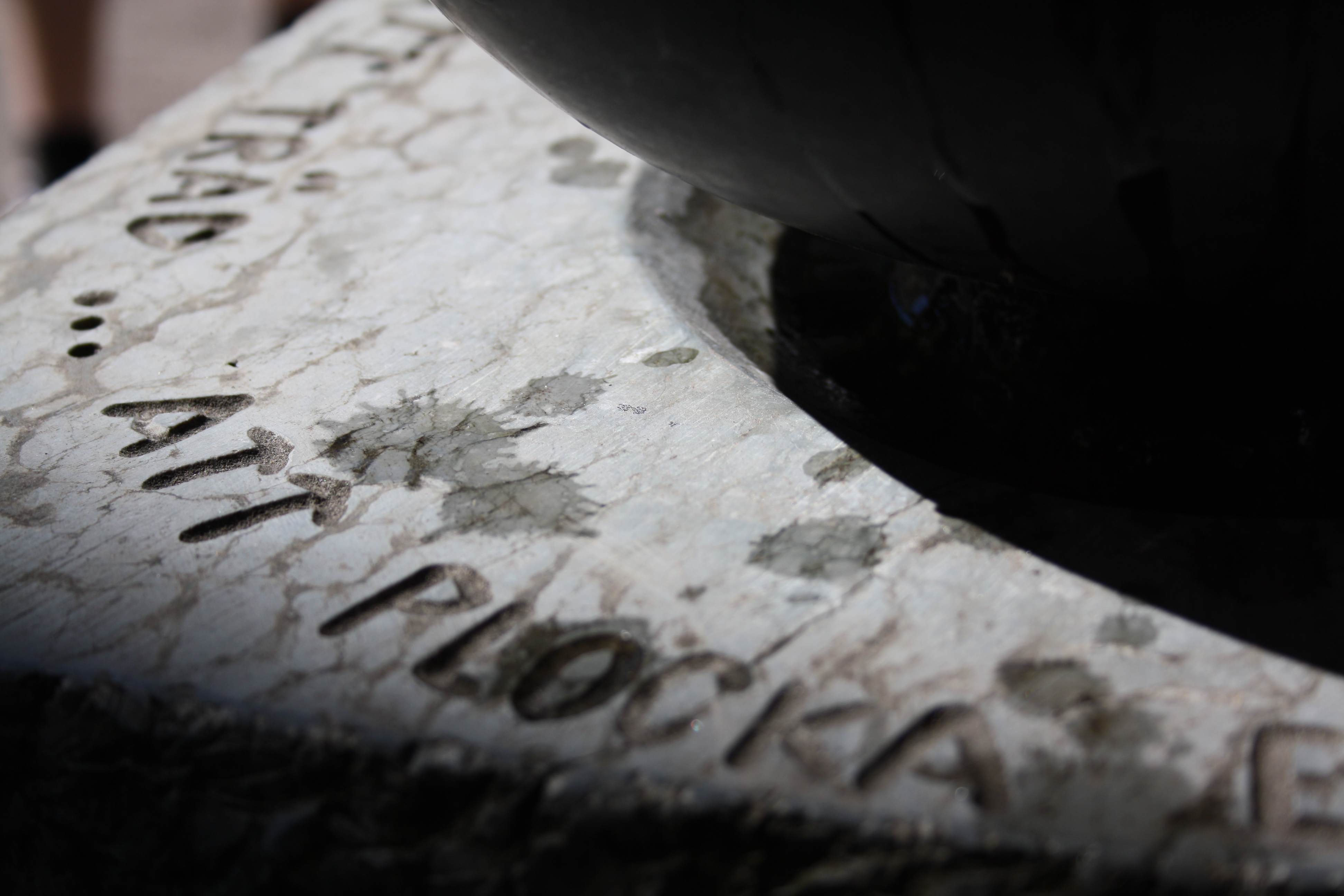 Estrid Ericsons minnesplats i Hjo. 