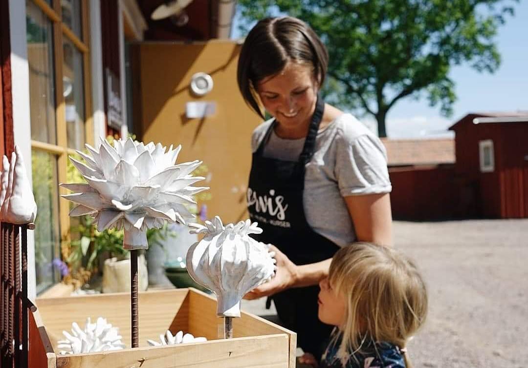 Lervis gårdsbutik utanför Hjo. 