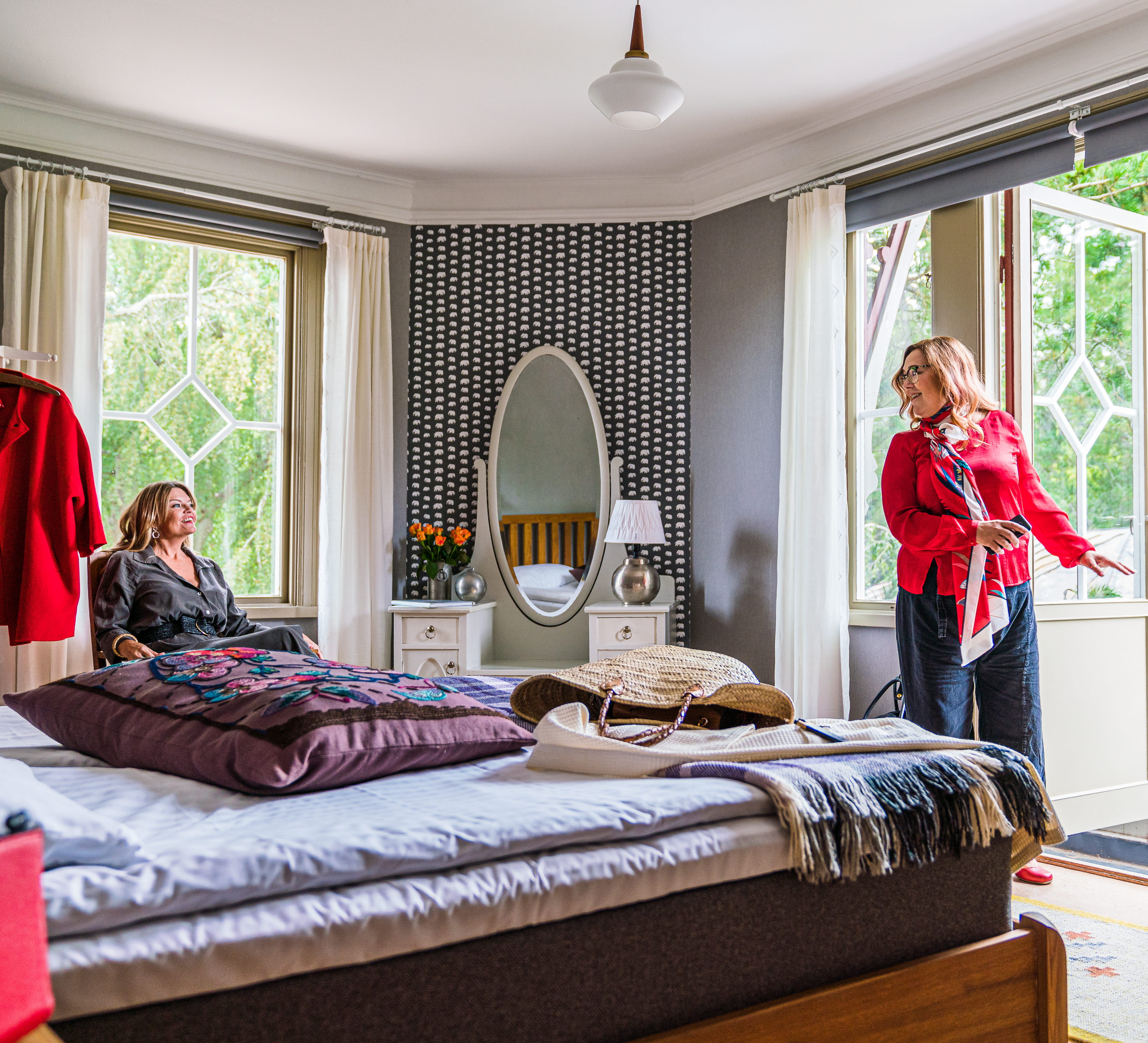 Rum på STF vandrarhem Villa Eira i Hjo Stadspark. 