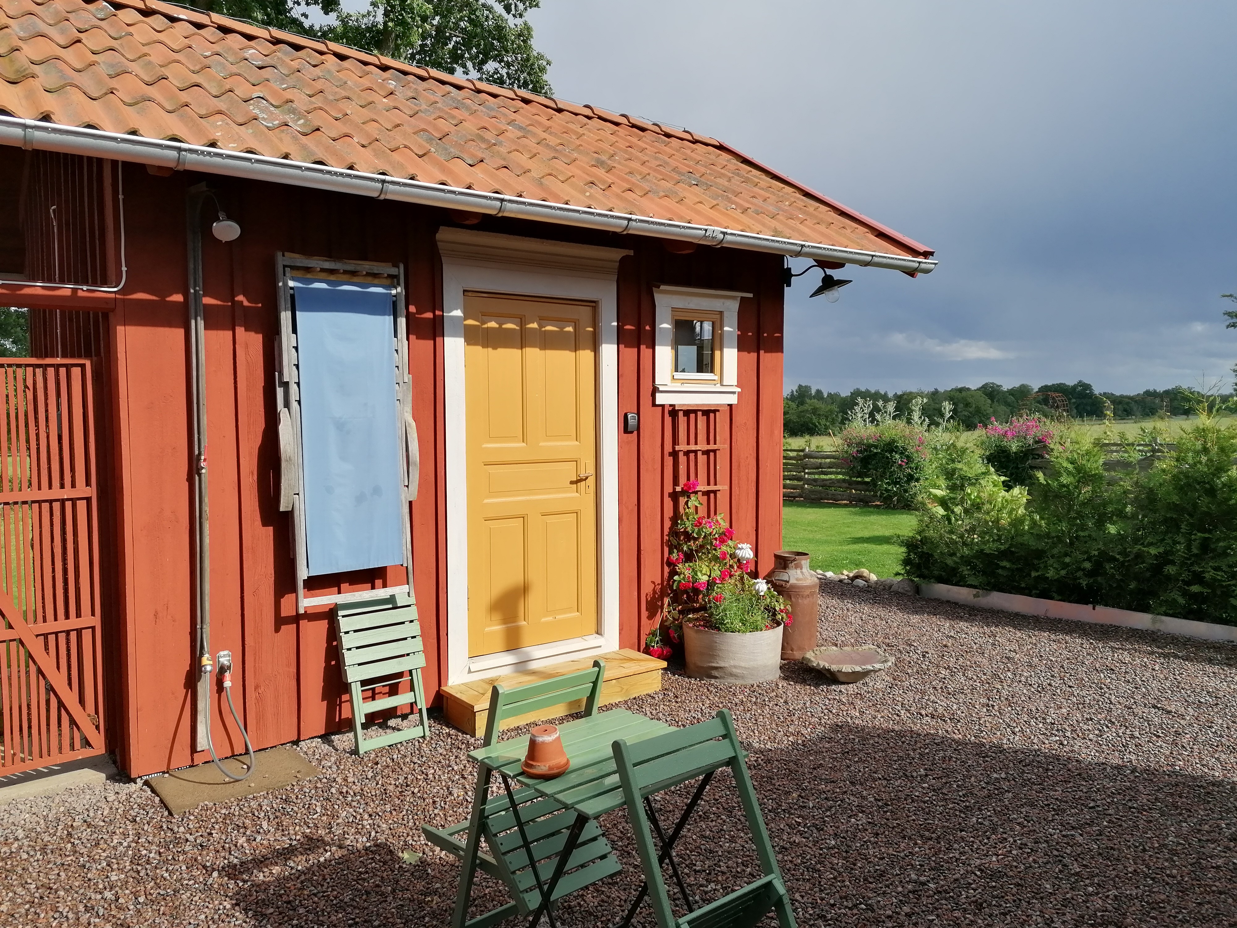 Semesterboende i Äskelid, Hjo, Västsverige.