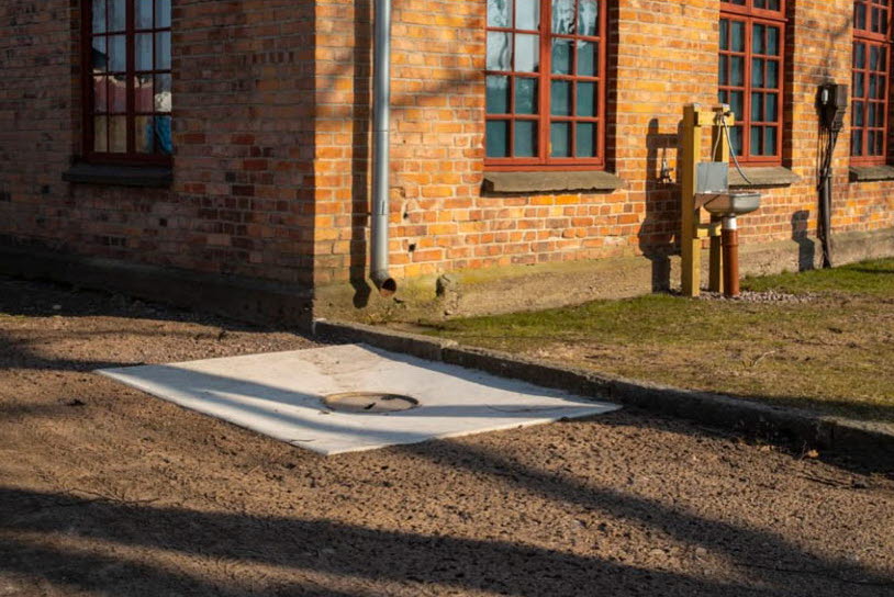 Lokstallet i Hjo, ställplats för husbil 