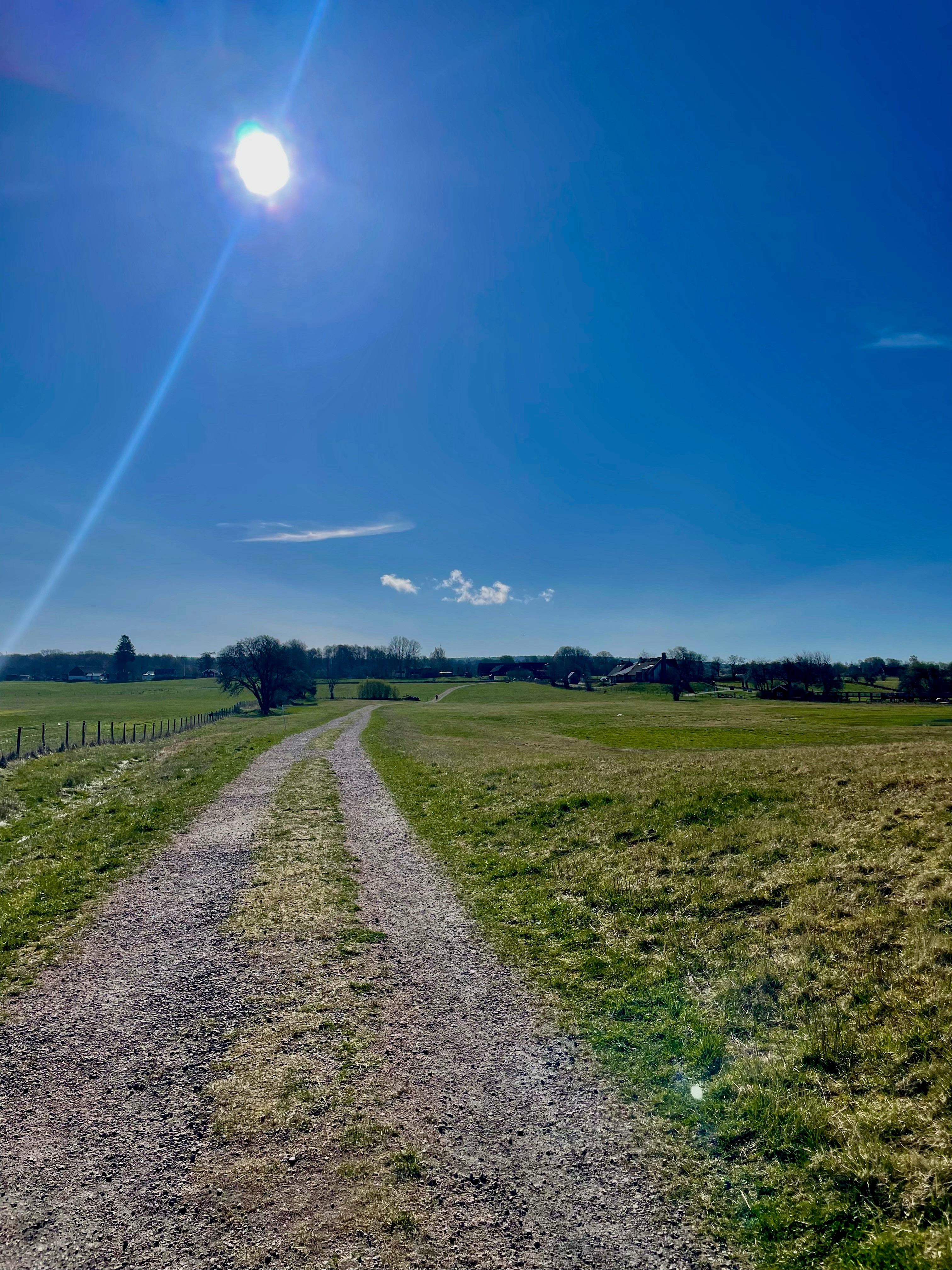 Grusad väg från Utsikten