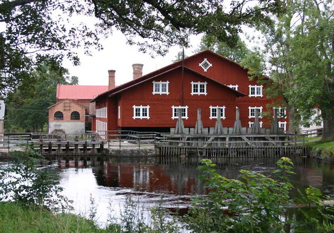 Foto av träsliperiet vid Forsviks bruk