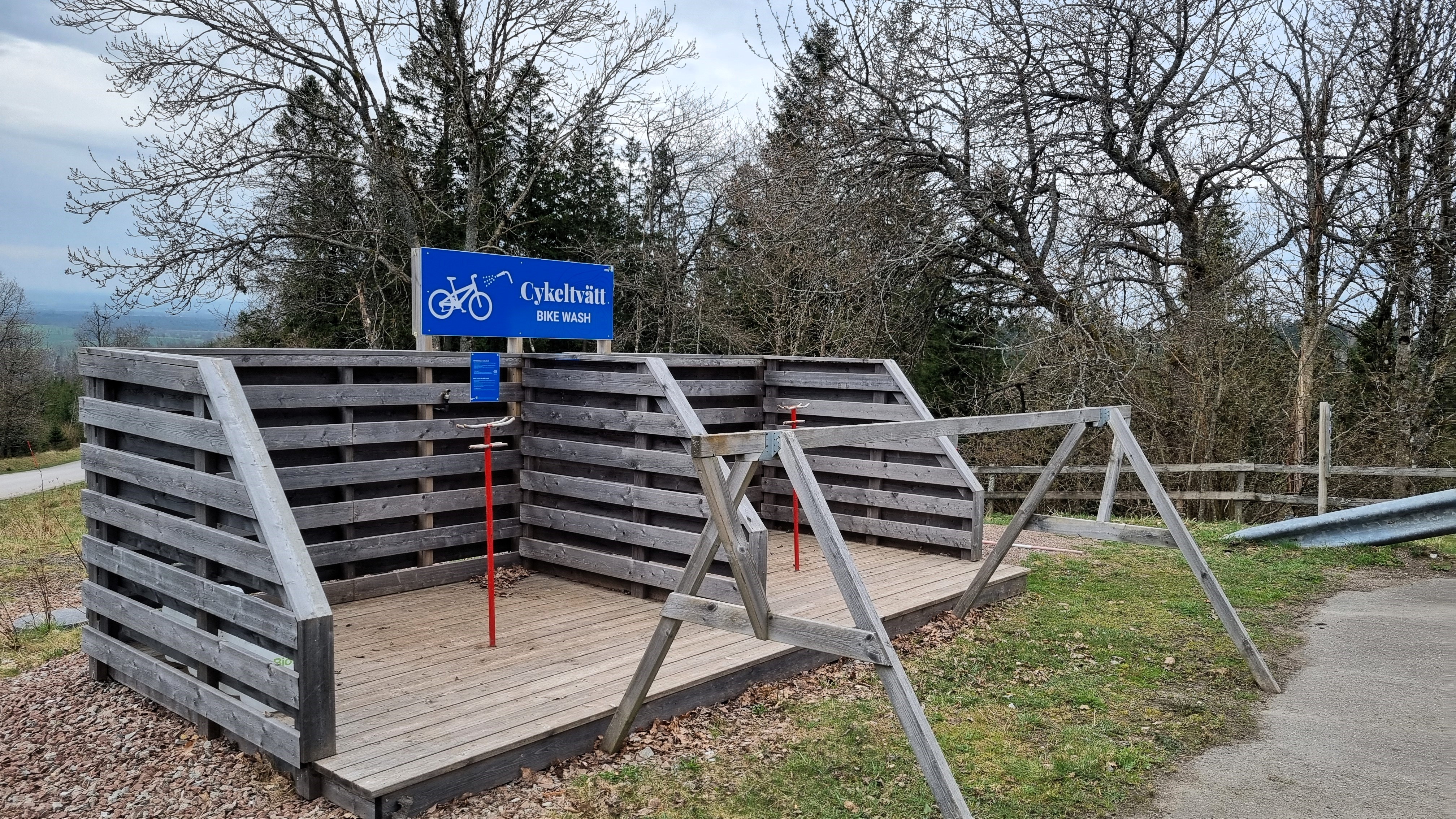 Cykeltvätt på Kinnekulle