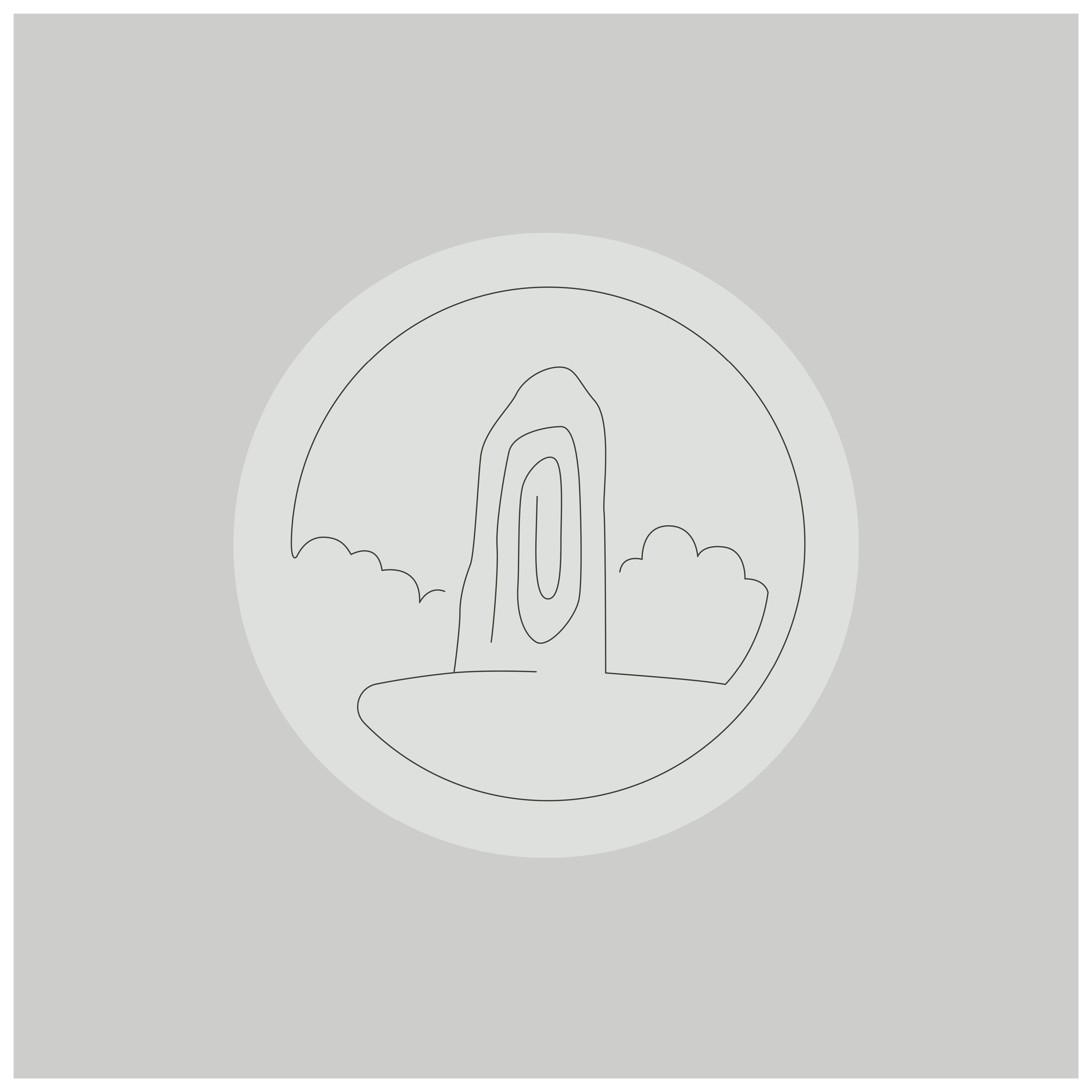 En illustrerad gravsten