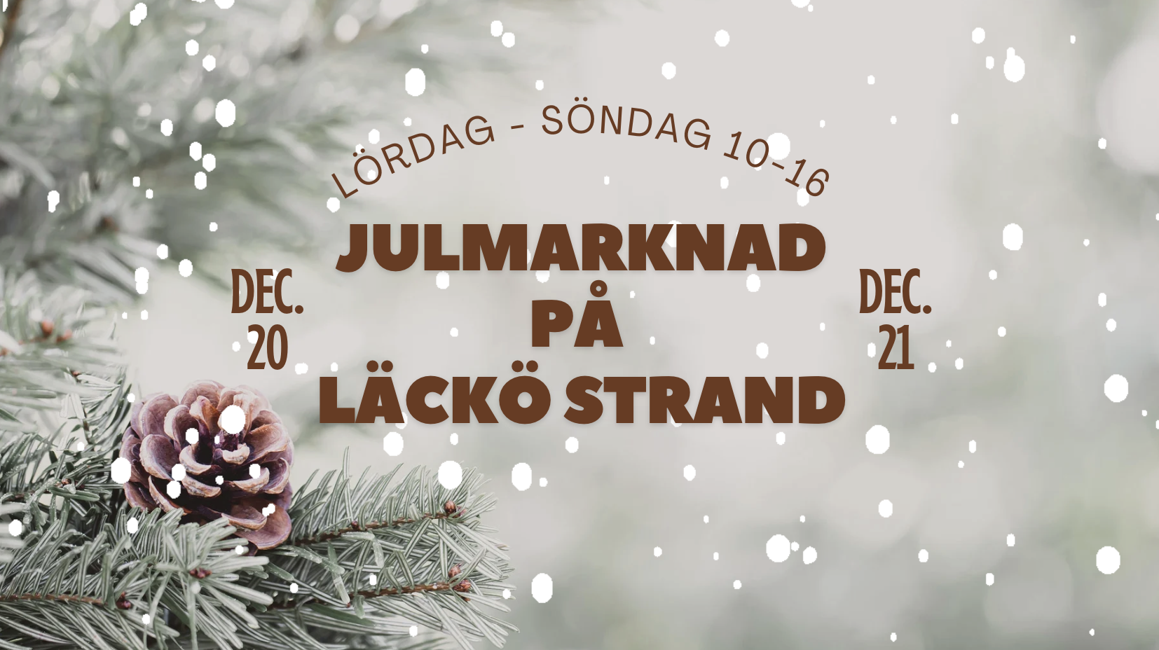 Jul på Läckö Strand