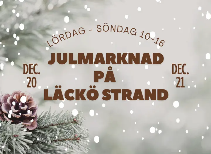 Jul på Läckö Strand
