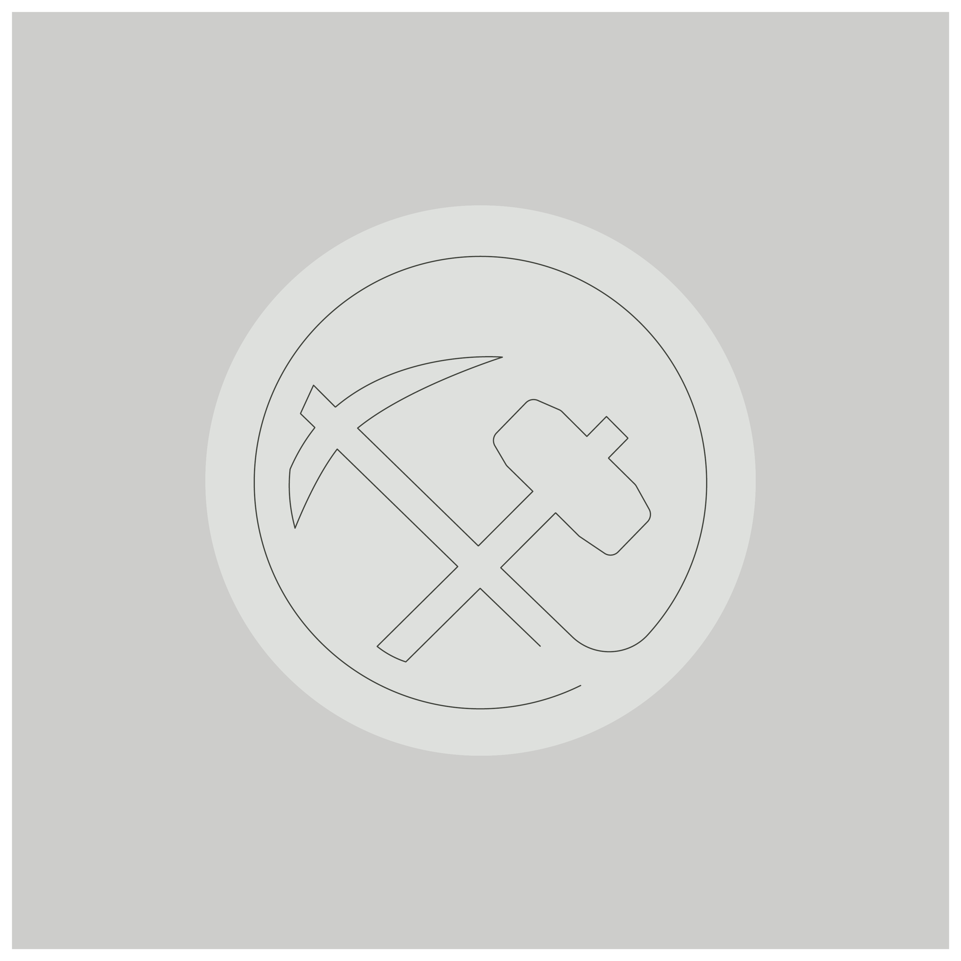 En illustrerad hammare 