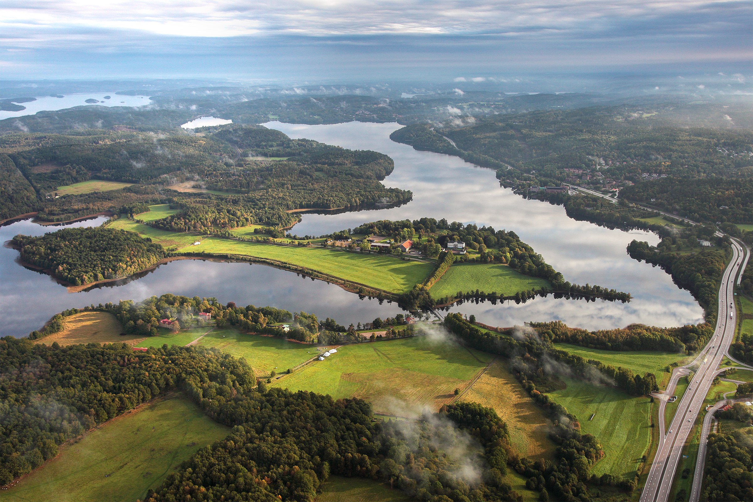 sävelången, vybild sjö och land