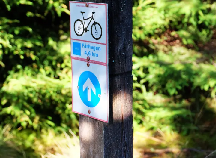 Mountainbikeled Fårhagen vid Bjursjön