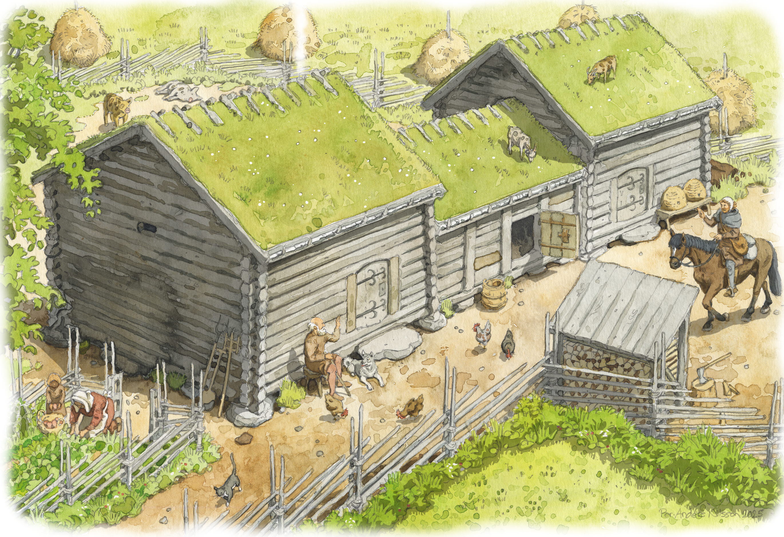 En medeltida gård_kulturstig Brodalen