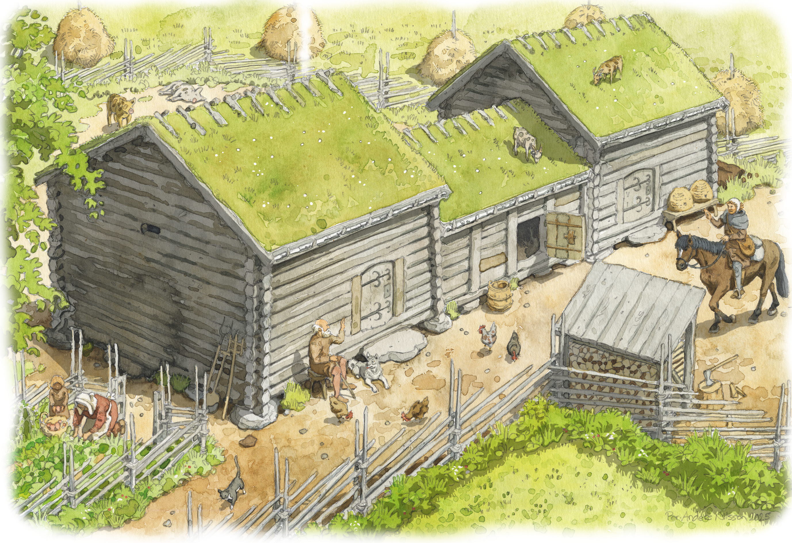 En medeltida gård_kulturstig Brodalen