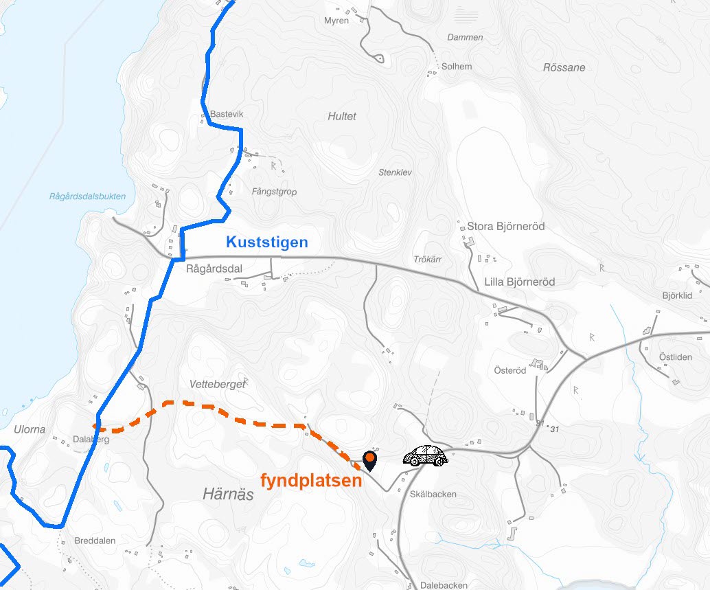 Österödskvinna karta