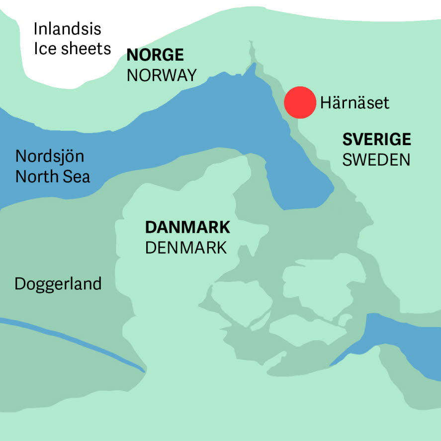 Österödskvinnan, Karta